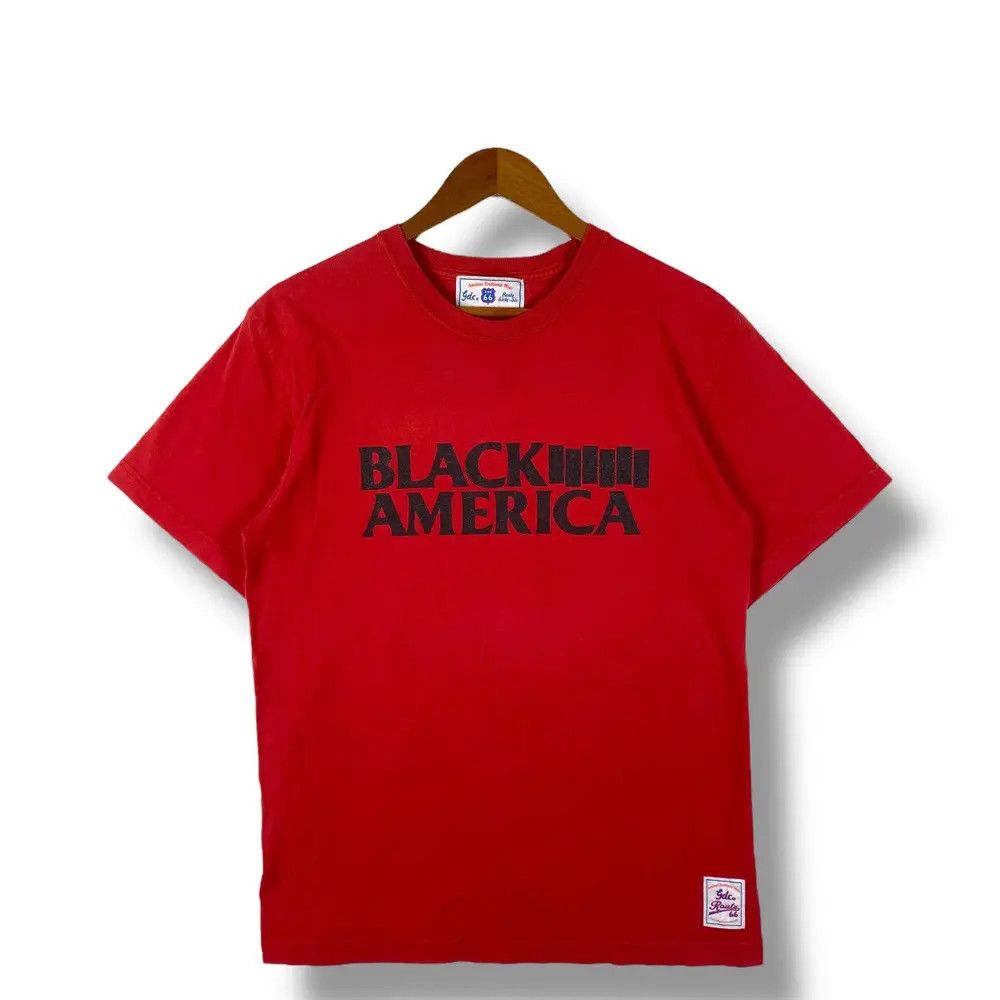 Japanese Brand Vintage BLACK AMERICA The Route 66 Tour Tee Shirt Size US M / EU 48-50 / 2 - 1 Thumbnail