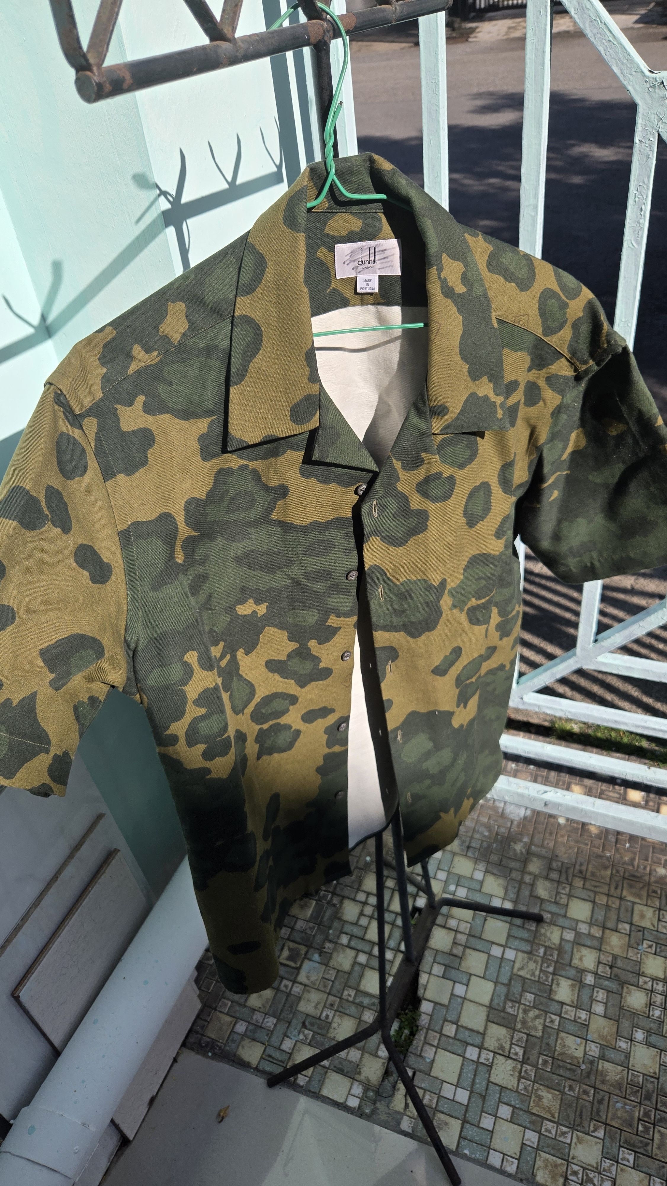 Alfred Dunhill Camo Camp Collar Shirt Size US S / EU 44-46 / 1 - 1 Thumbnail