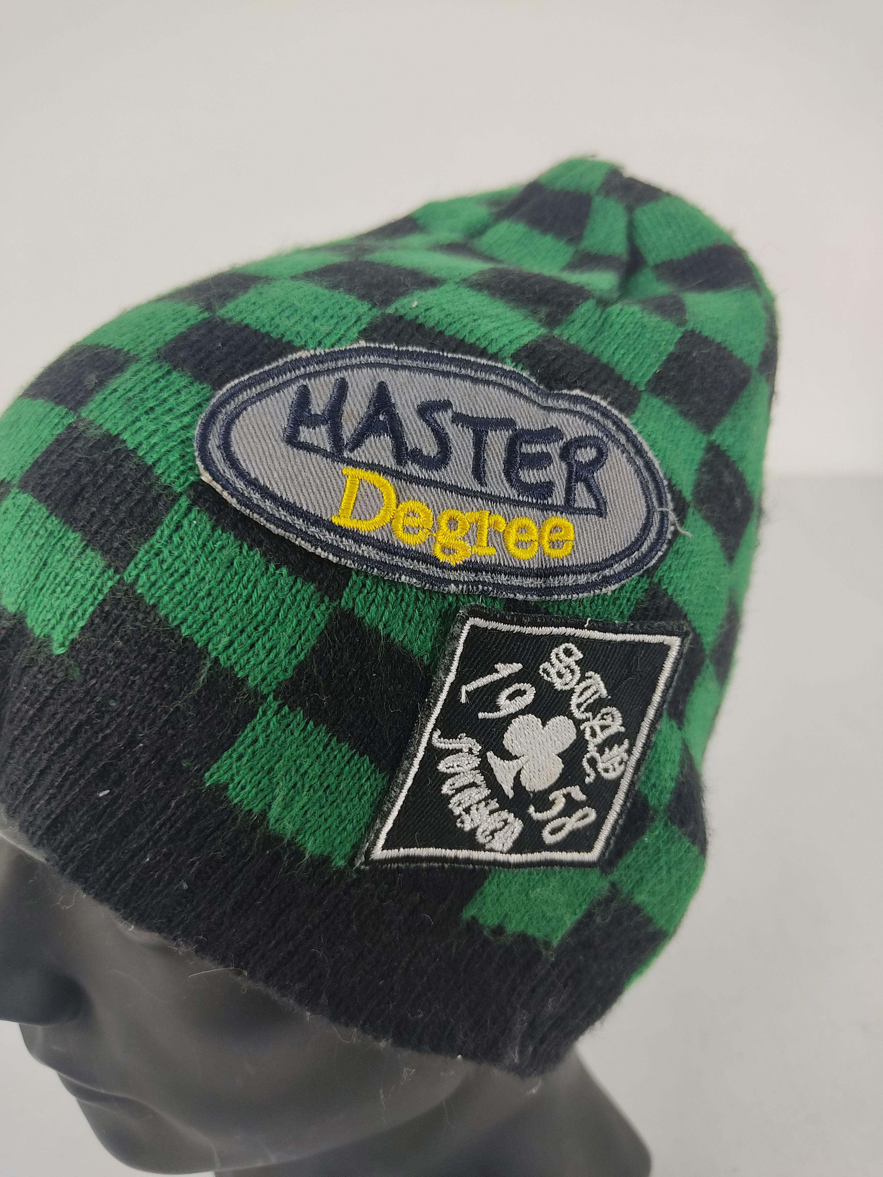 Japanese Brand × Vintage Vintage Japanese Brand Checked Beanie / Snow Hat / Snow Cap Size ONE SIZE - 5 Thumbnail