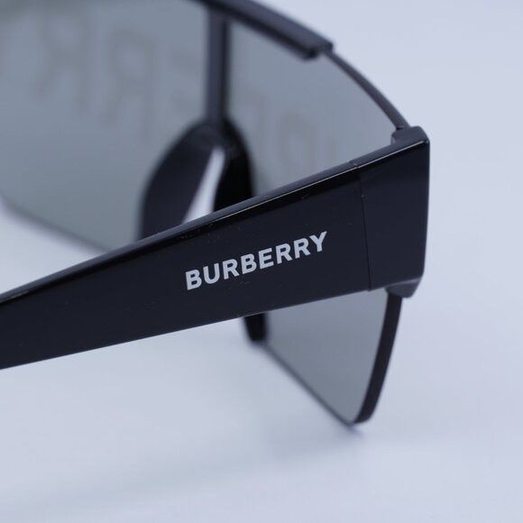 Burberry Burberry BE4291 3001/G Sunglasses Black Shield Frame Size ONE SIZE - 10 Thumbnail