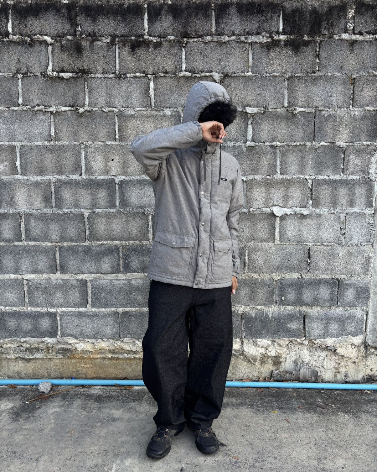 Oakley Gray Oakley Jacket Zip Hoodie 🕵🏿 Size US L / EU 52-54 / 3 - 2 Thumbnail