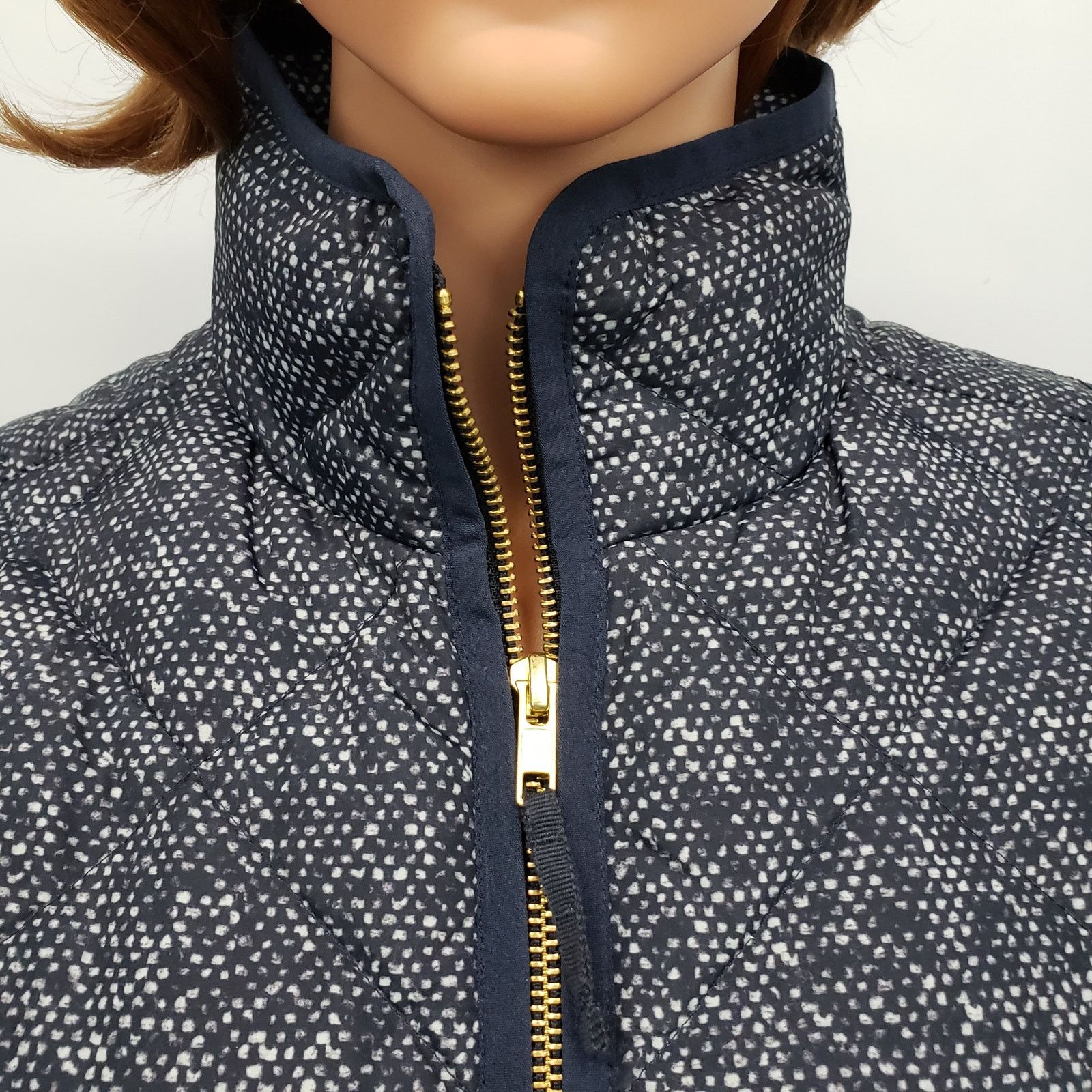 J.Crew J.CREW Excursion Vest Quilted Down Speckled Navy XXS/XS/S Size ONE SIZE - 7 Thumbnail