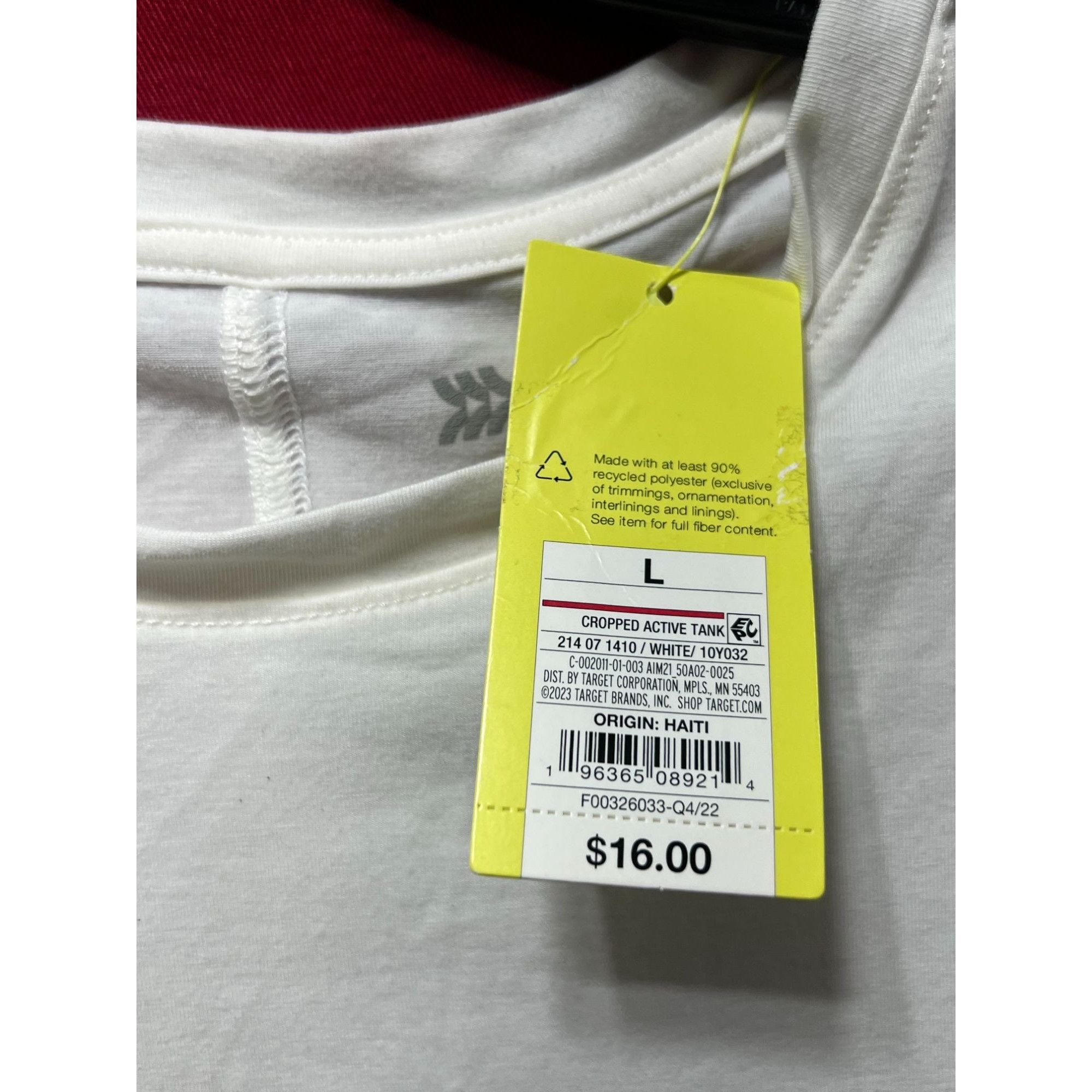 Other All In Motion - Women's Athletic Tank Top - White - Large Size L / US 10 / IT 46 - 7 Thumbnail