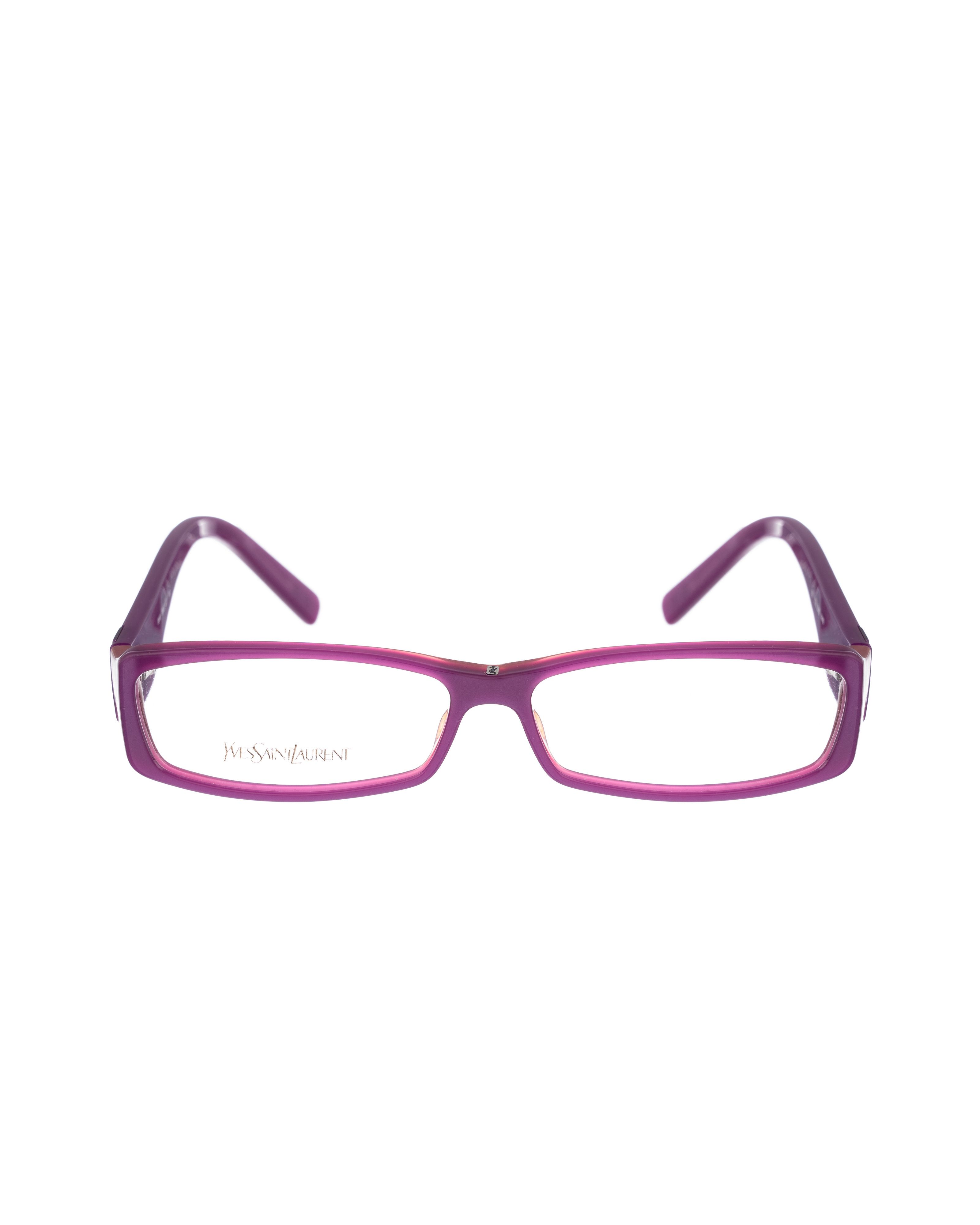 Yves Saint Laurent Yves Saint Laurent 00s Magenta Purple Glasses with Logo Size ONE SIZE - 2 Thumbnail