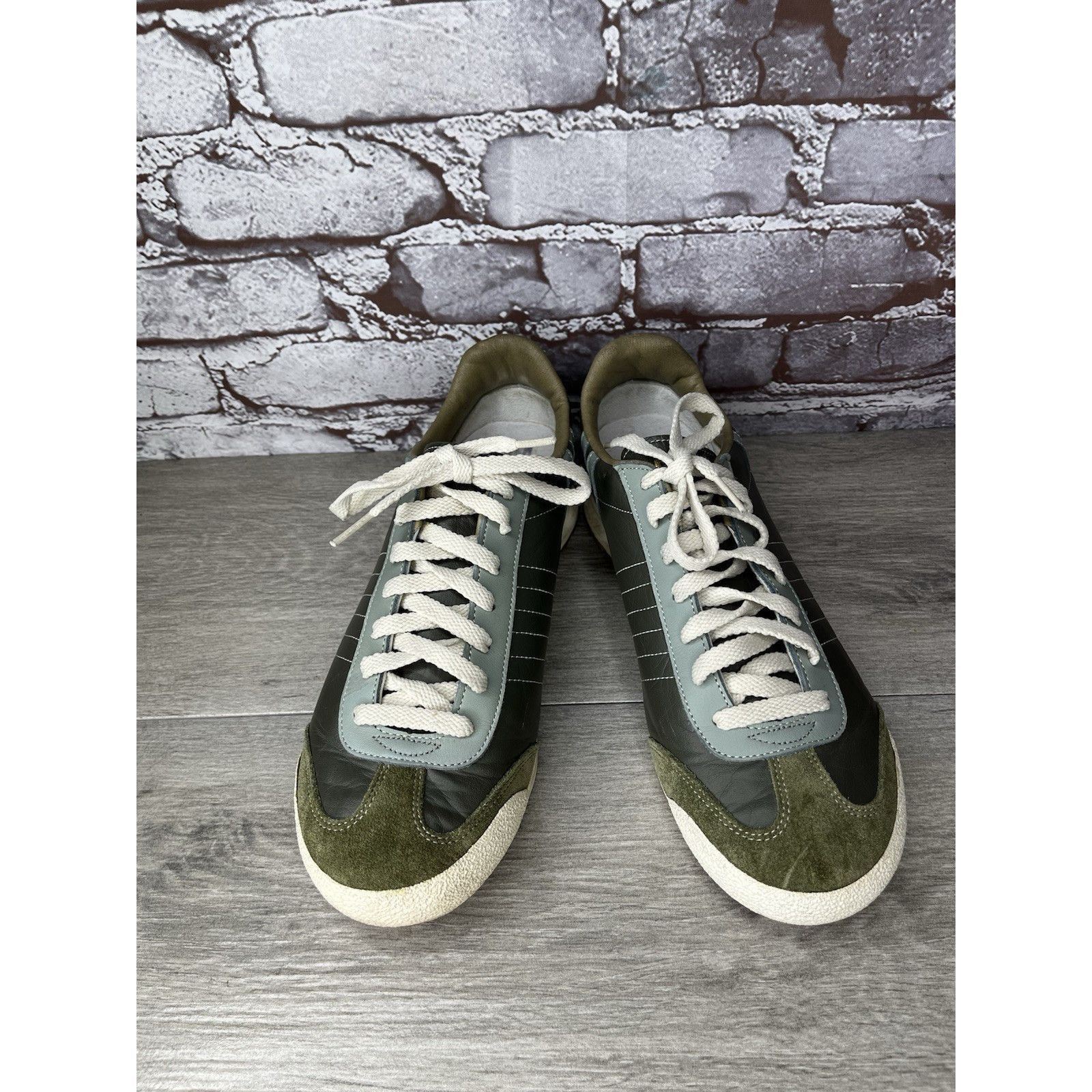 Daniel Patrick Patrick Gray Leather Blue Mesh Athletic Lace Up Shoes Women Size US 11 / IT 41 - 13 Thumbnail