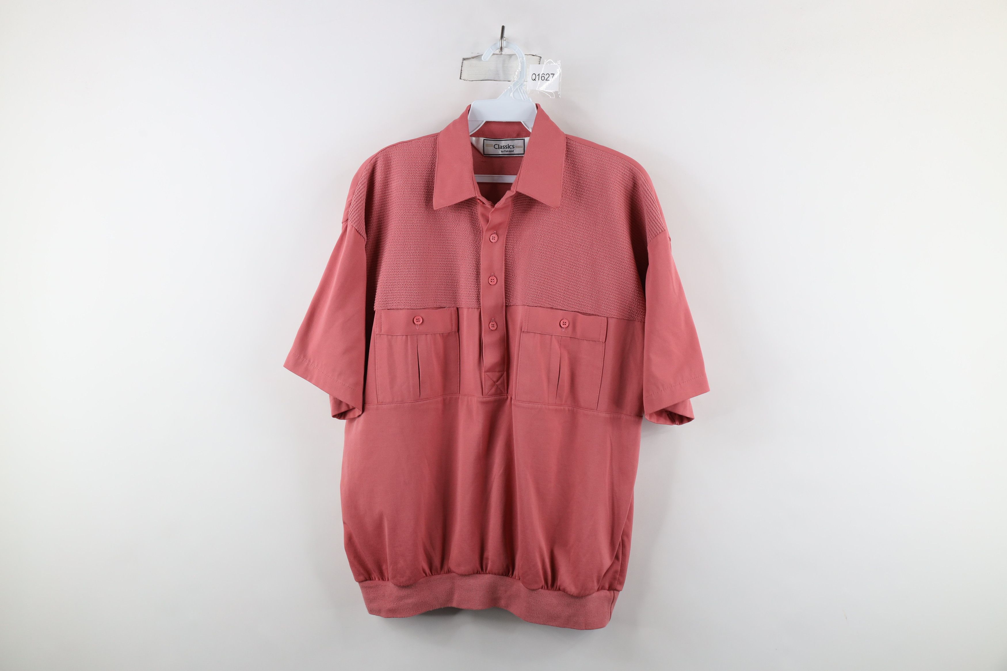 Vintage Vintage 90s Streetwear Knit Collared Pullover Polo Pink Size US M / EU 48-50 / 2 - 1 Thumbnail