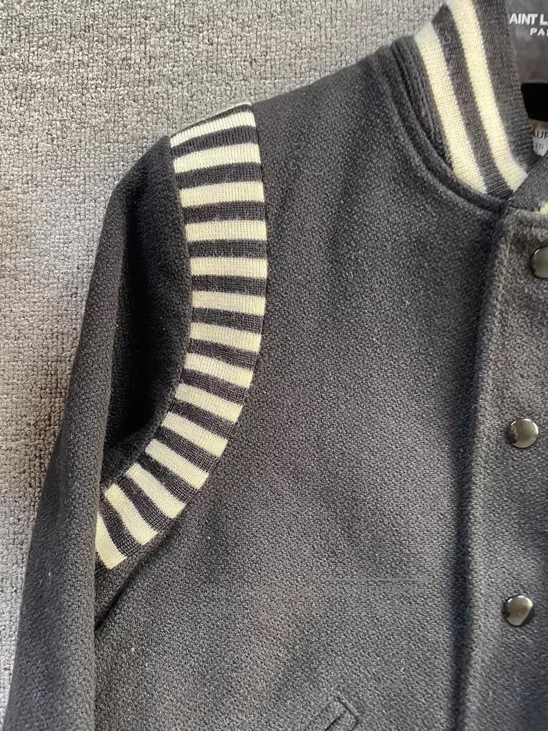 Saint Laurent Paris Saint Laurent Paris Zebra Print Patchwork Wool Baseball Ja Size XS / US 0-2 / IT 36-38 - 5 Thumbnail