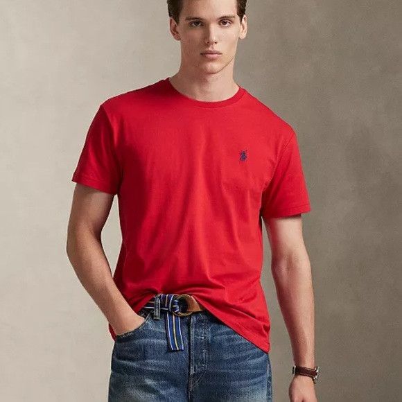 Polo Ralph Lauren Polo by Ralph Lauren Men's Classic Red Tee Plus Size Size US XXL / EU 58 / 5 - 2 Thumbnail
