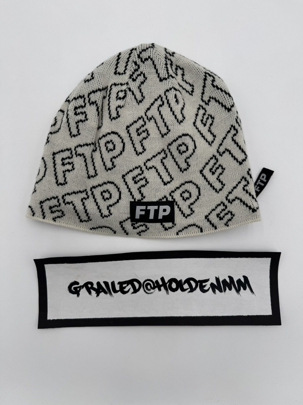 Fuck The Population FTP Zipper Beanie Skully Cream Size ONE SIZE - 1 Thumbnail