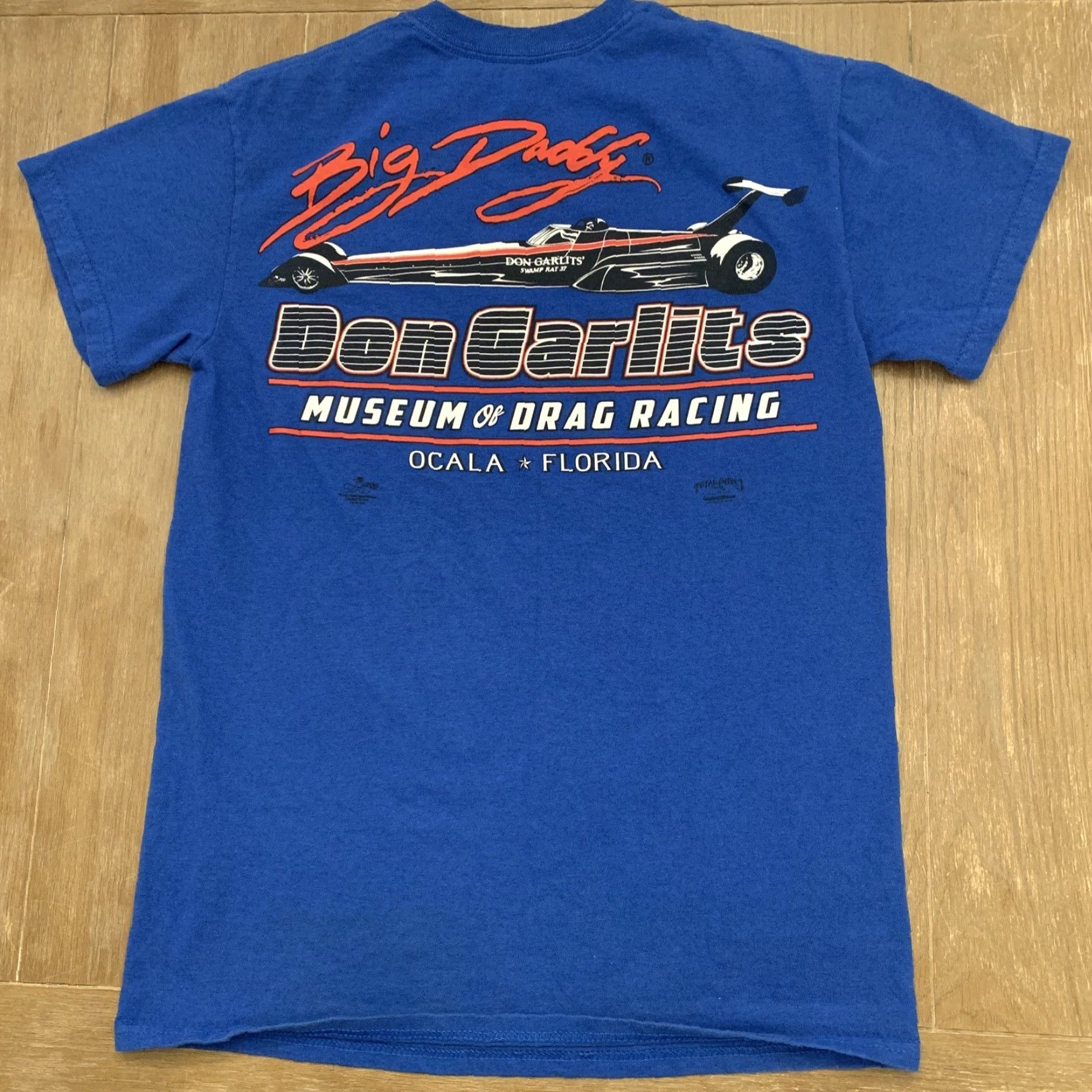 Vintage VINTAGE Big Daddy Don Garlits T Shirt Drag Racing Museum Amp Up Electric Size S Blue Mens Shirt Regular fit 100% Cotton Graphic Logo Unknown Decade Size US S / EU 44-46 / 1 - 3 Thumbnail