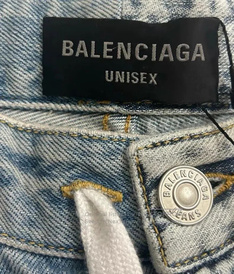 Balenciaga Balenciaga Fifty Patchwork Logo Jeans. Size US 26 / EU 42 - 5 Thumbnail