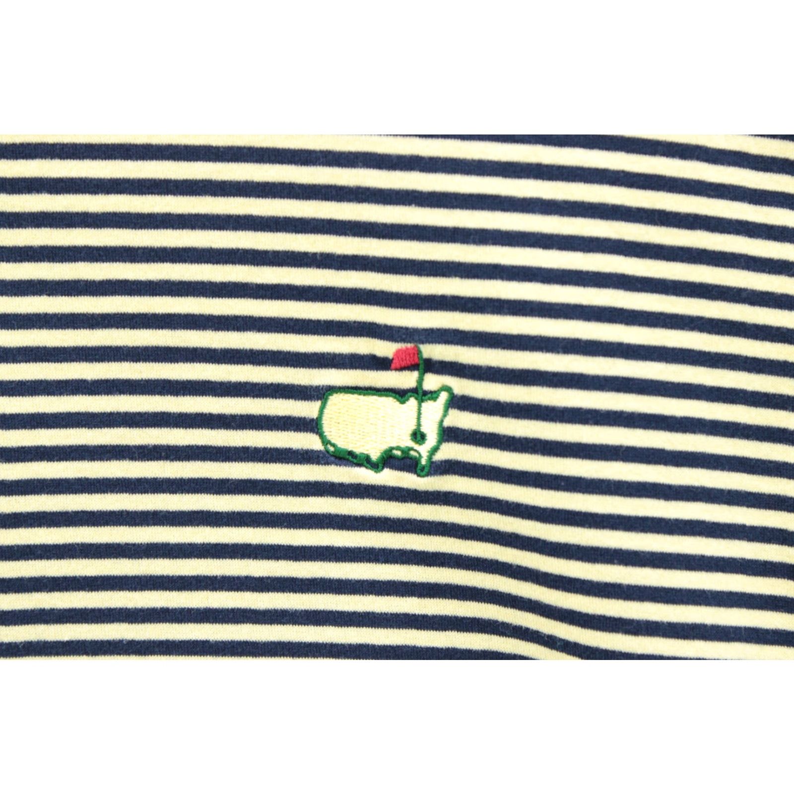 Vintage Masters Amen Corner Golf Polo Shirt Mens M Blue Yellow Striped Augusta National Size US M / EU 48-50 / 2 - 3 Thumbnail