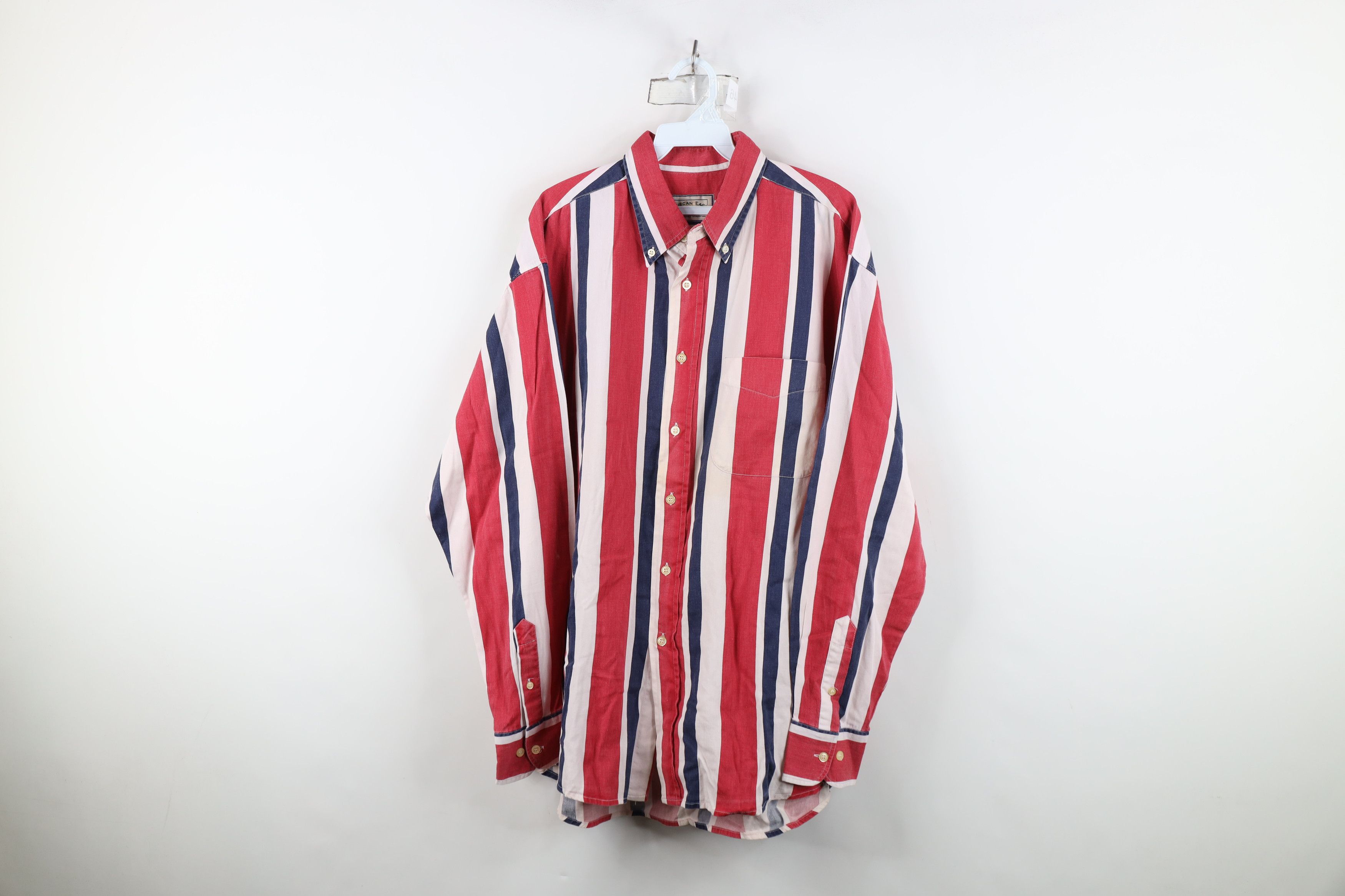 American Eagle Outfitters Vintage 90s American Eagle Outfitters Block Button Shirt Size US L / EU 52-54 / 3 - 1 Thumbnail