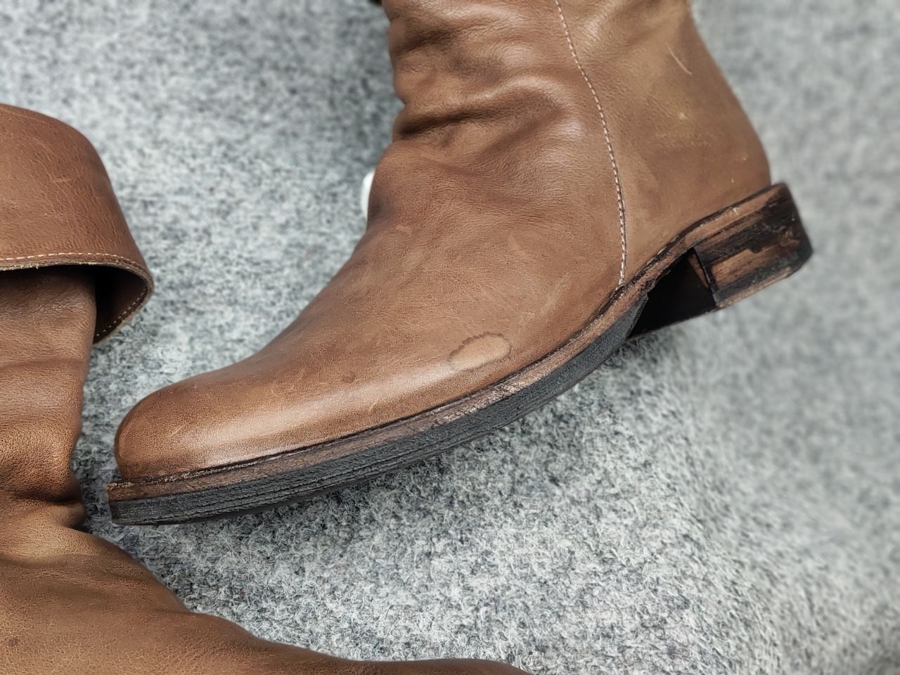 Fiorentini + Baker Fiorentini + Baker Design Ella Brown Leather Ankle Zip Boots Size US 4 / IT 34 - 21 Thumbnail