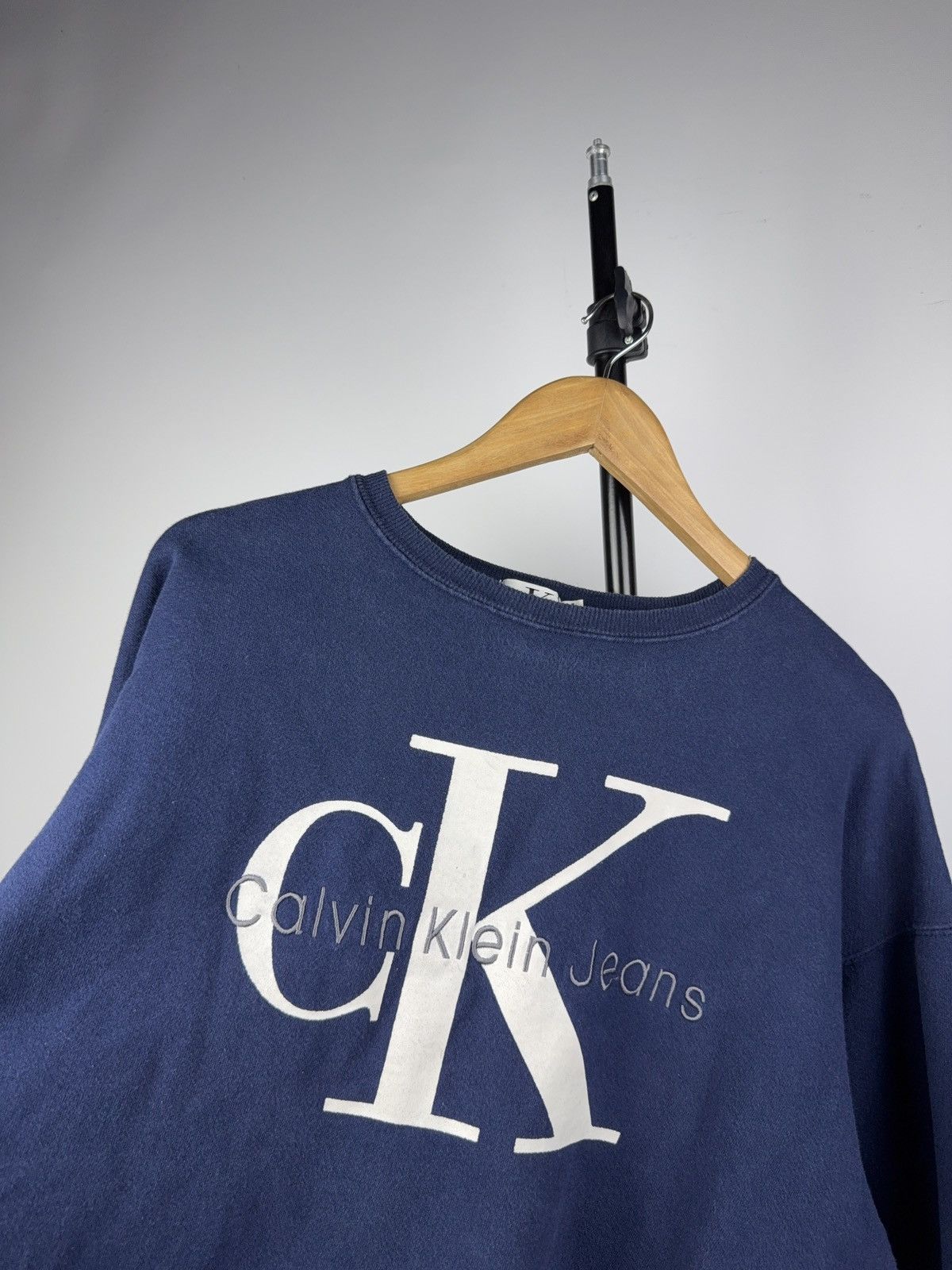 Calvin Klein Retro 90s Calvin Klein Jeans Logo Vintage USA Made Crewneck Size US M / EU 48-50 / 2 - 3 Thumbnail