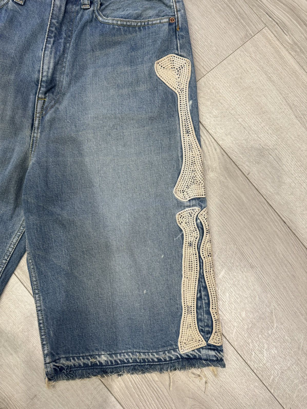 Kapital KAPITAL BONE DENIM SHORTS Size US 34 / EU 50 - 3 Thumbnail
