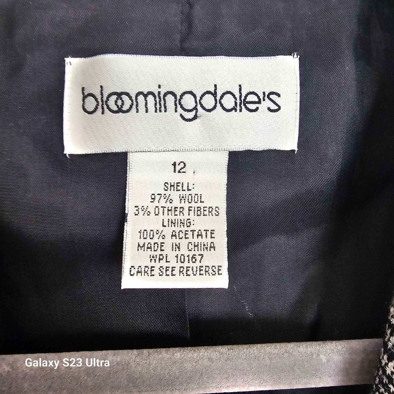 Bloomingdale's Vintage Bloomingdales Womens Wool Glen Plaid Blazer Size 12 Size XL / US 12-14 / IT 48-50 - 6 Thumbnail