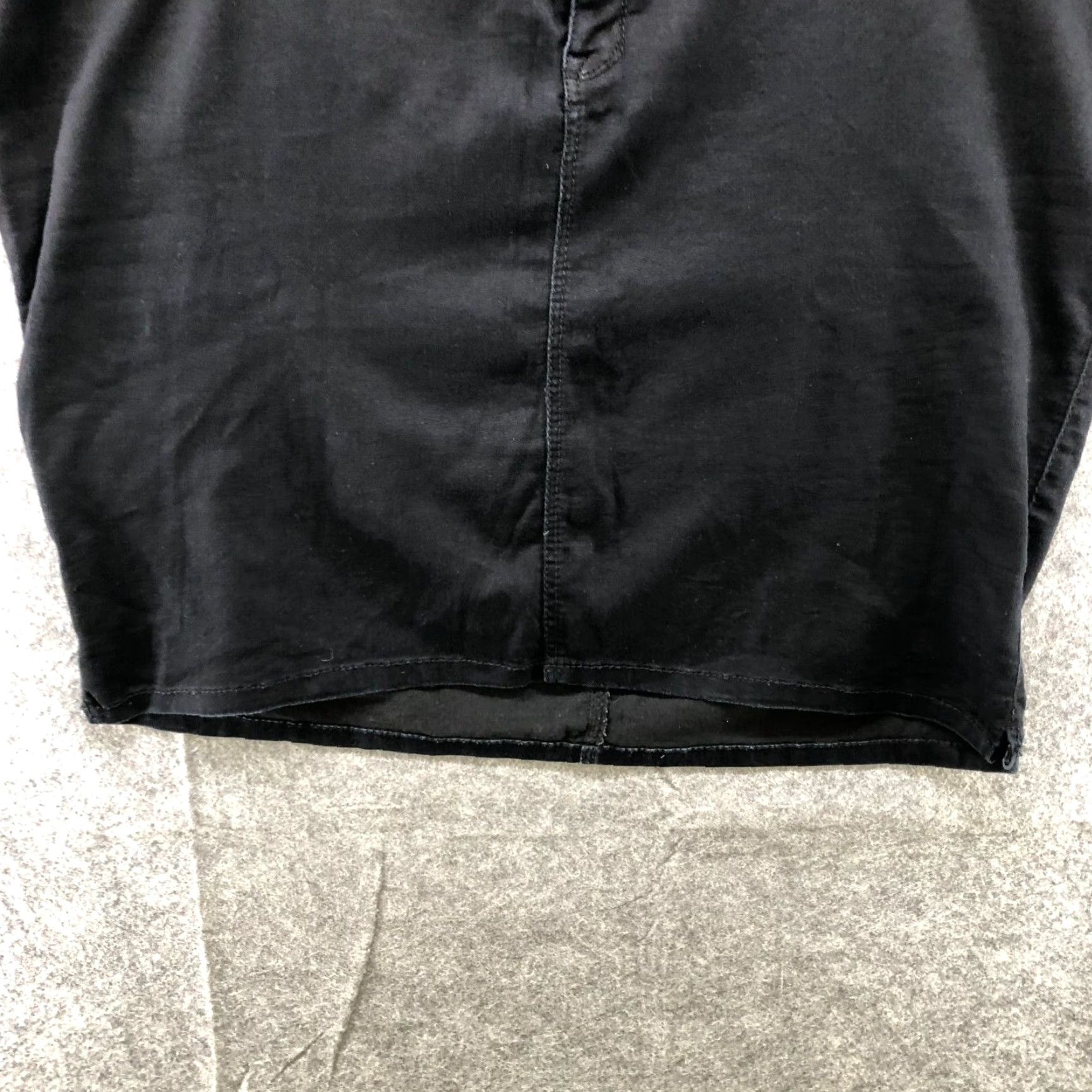 Vintage Source Of Wisdom Womens Skirt Mini Plus Size 26 Stretch Black Cotton Spandex Short Casual 26 Womens Size 26" / US 2 / IT 38 - 4 Thumbnail