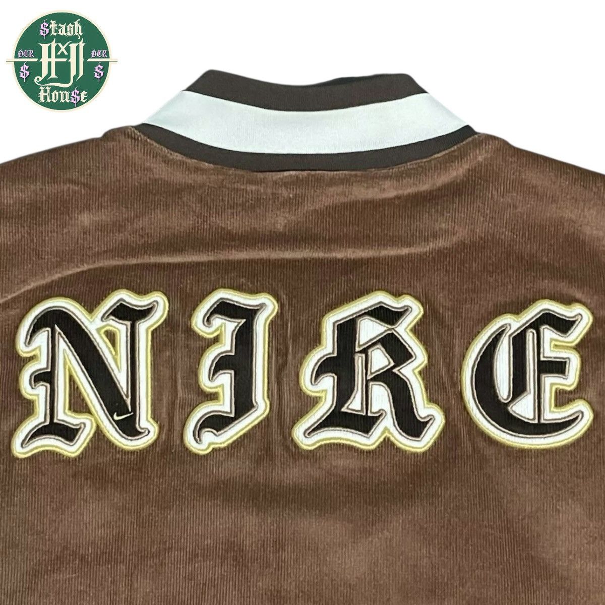Nike Nike Swoosh High Varsity Jacket (Brown) – Size L Size US L / EU 52-54 / 3 - 2 Thumbnail