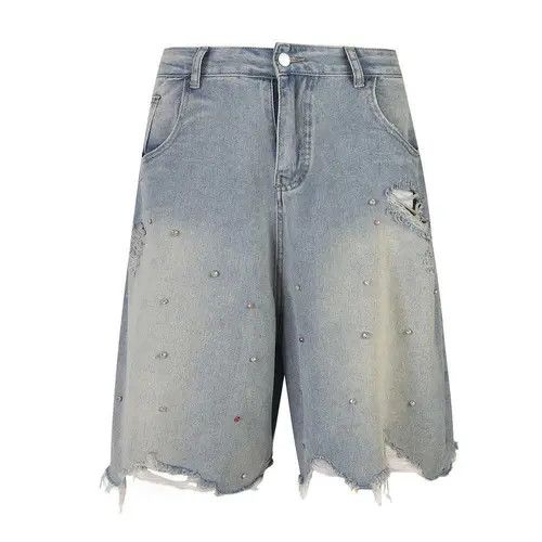 VIBE Distressed Blue Jorts, Ripped Shorts Size US 30 / EU 46 - 4 Thumbnail