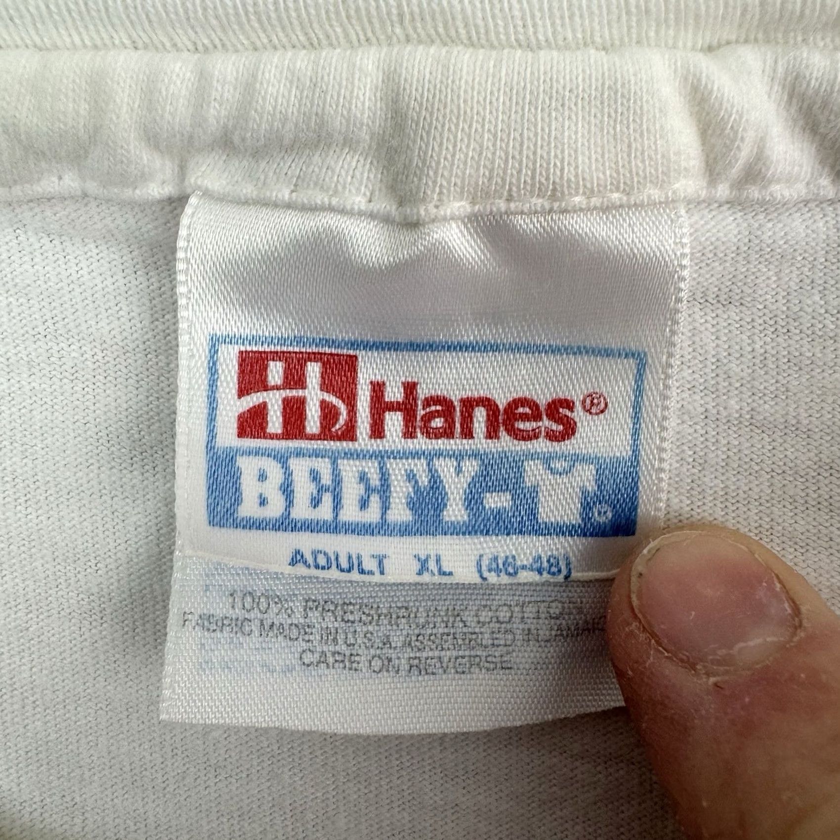 Hanes VINTAGE Hanes Watermelon Lake Eufaula Alabama T Shirt Adult XL White Cotton Nature Outdoor Summer 90s Mens Size US XL / EU 56 / 4 - 5 Thumbnail