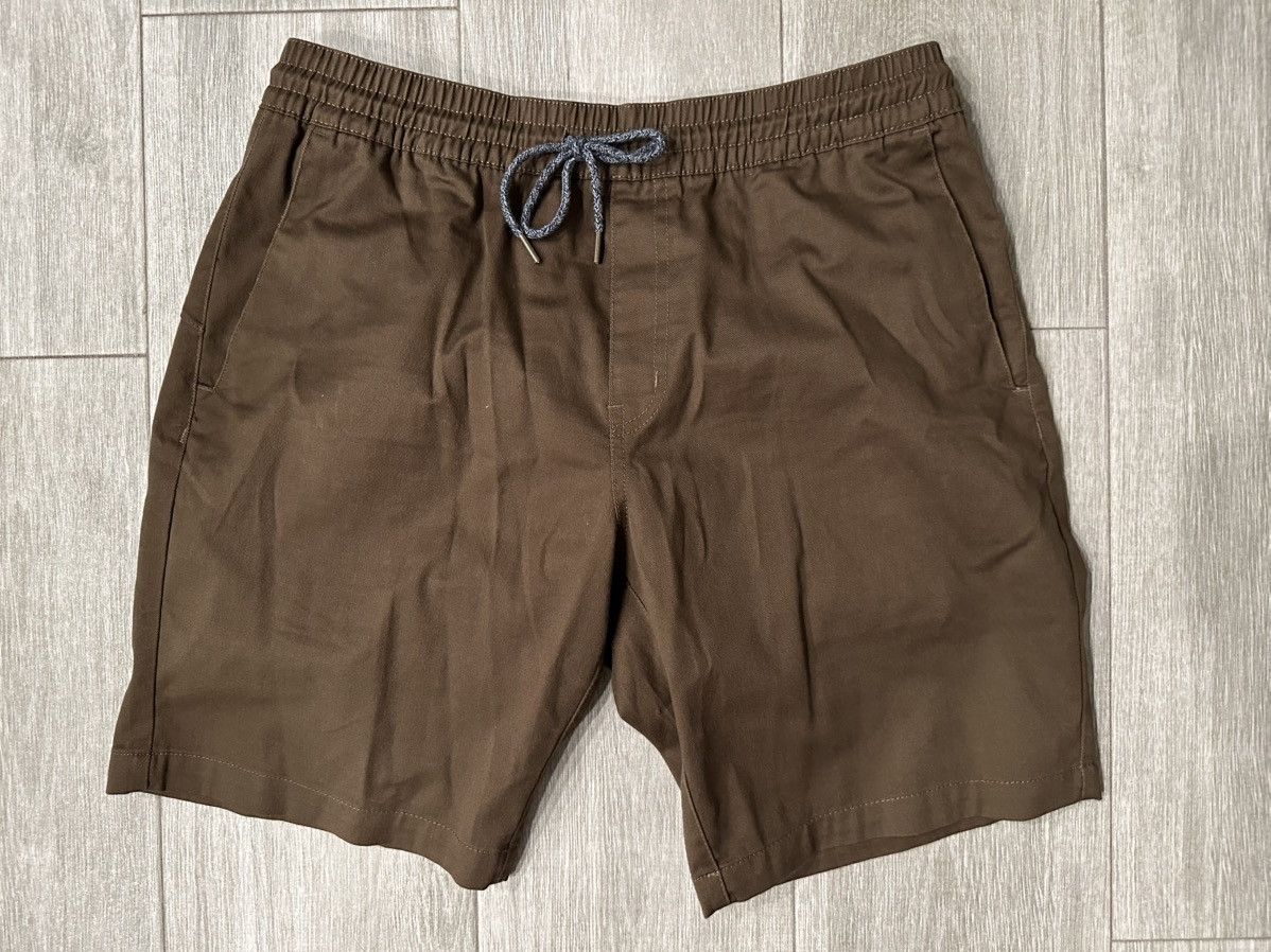 Volcom Volcom Frickin Elastic Waist 19" Chino Shorts Dark Earth L Size US 36 / EU 52 - 1 Thumbnail