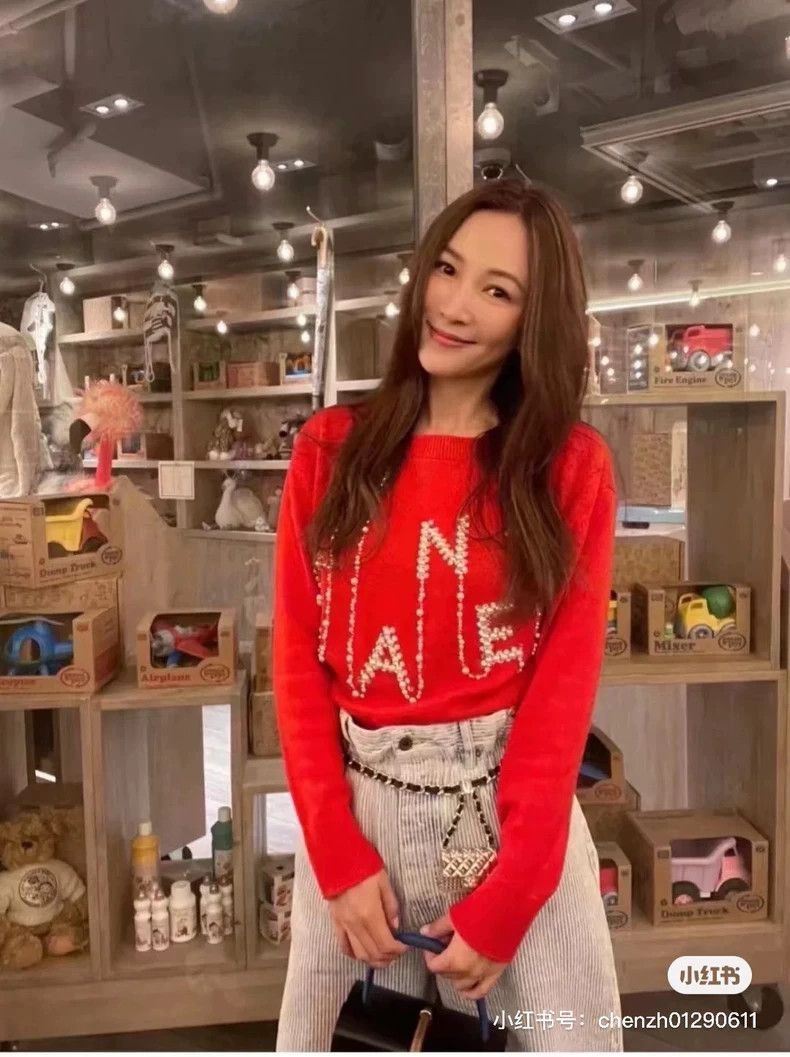Chanel Chanel Red Heavy Industry Pearl Chain Cashmere Sweater Size XS / US 0-2 / IT 36-38 - 7 Thumbnail