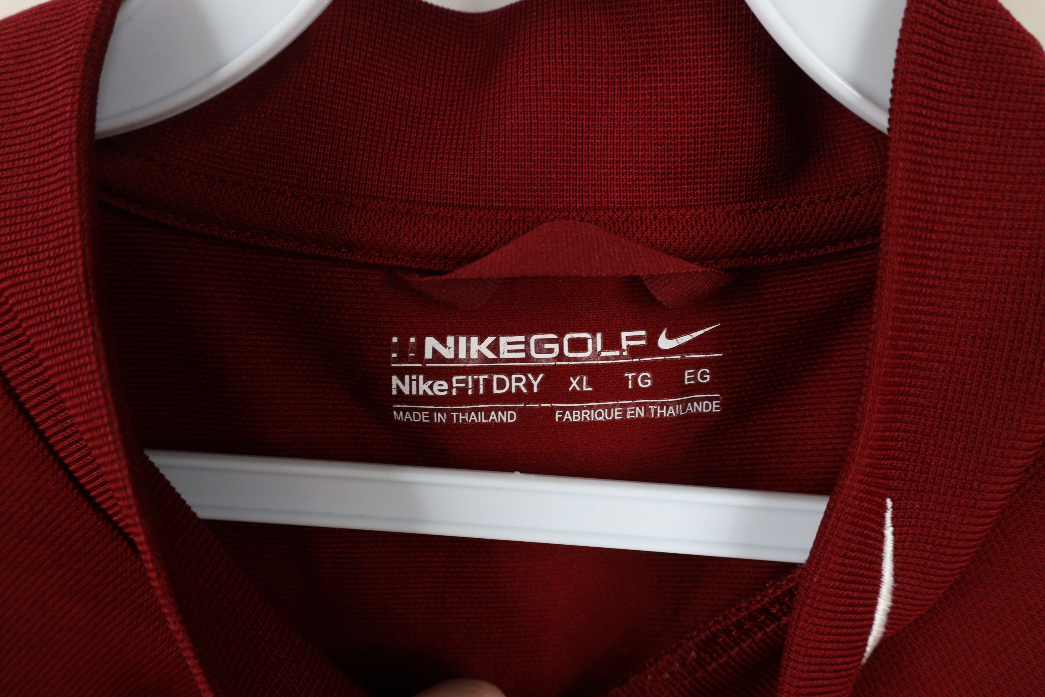 Nike × Vintage Vintage Nike Golf Mini Swoosh Short Sleeve Mock Neck T-Shirt Size US XL / EU 56 / 4 - 5 Thumbnail