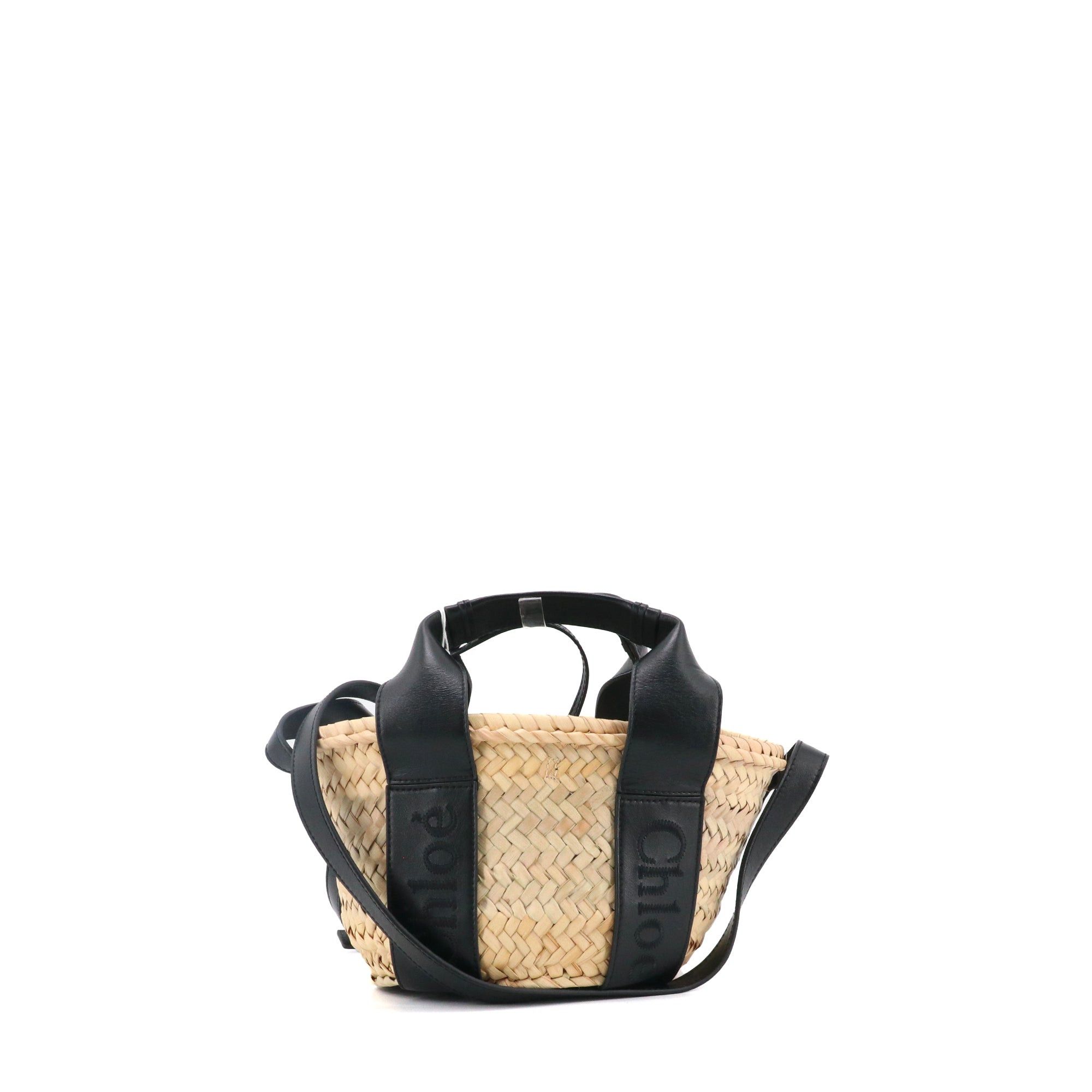 Chloe CHLOÉ - Chloé Panier Sense Small shoulder bag in raffia Size ONE SIZE - 1 Thumbnail