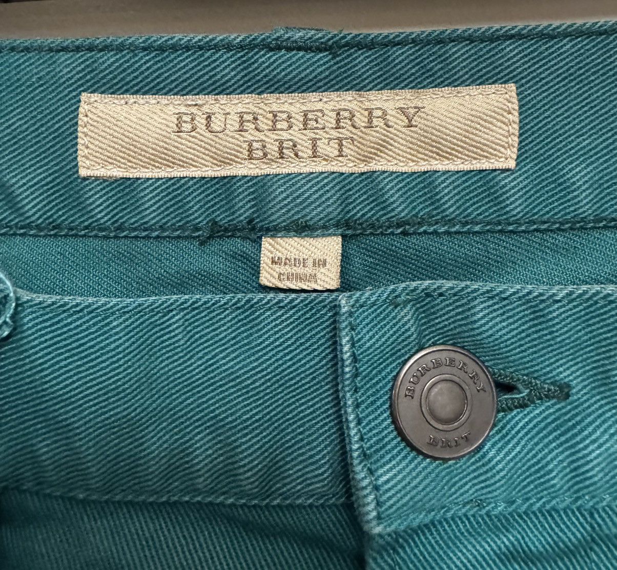 Burberry Burberry Brit Slim Fit Jeans - Teal / Emerald Green Size US 32 / EU 48 - 5 Thumbnail