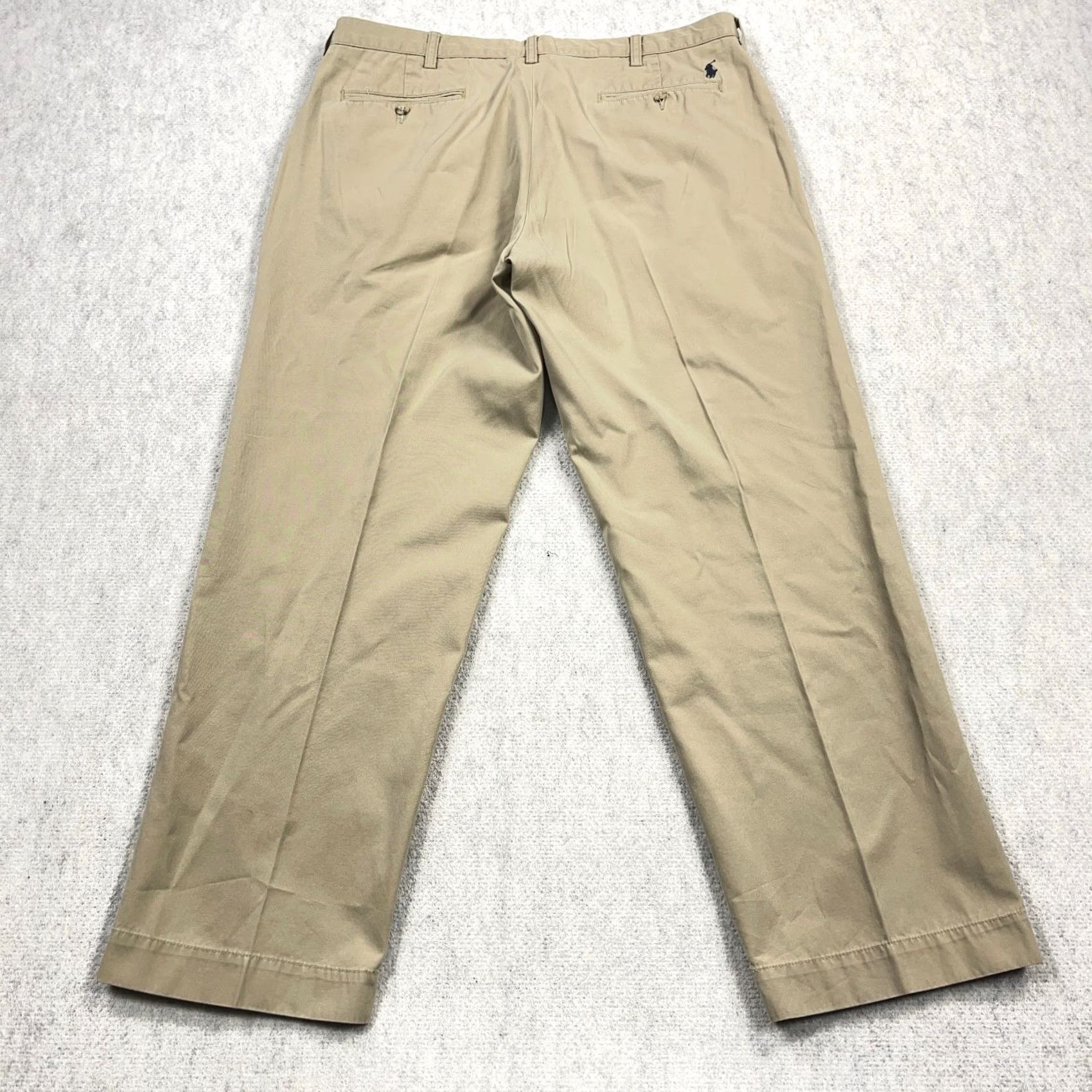 Polo Ralph Lauren Polo Ralph Lauren Pants Men 36x30 Chino Flat Front Straight 5-Pocket Beige Twill Vintage No Size US M / EU 48-50 / 2 - 3 Thumbnail