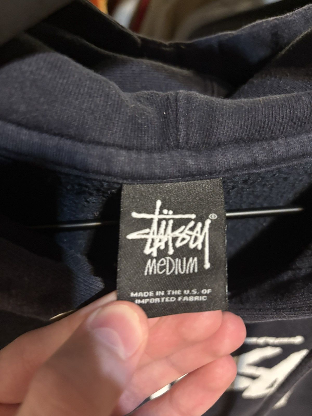 Stussy 1990’s Stussy Logo Hoodie Size Medium Size US M / EU 48-50 / 2 - 3 Thumbnail