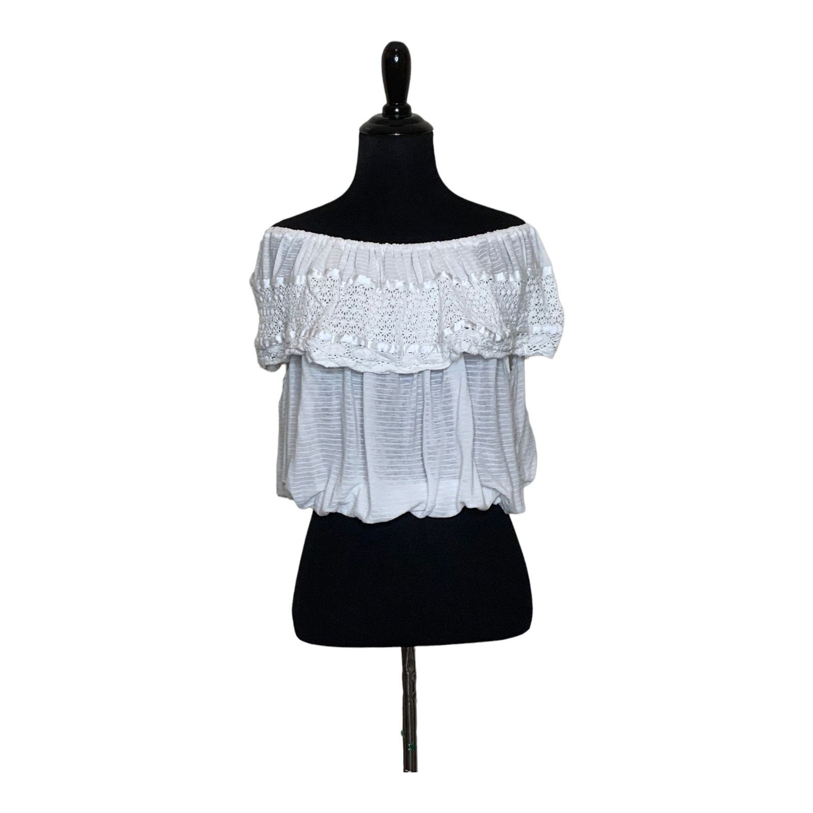 Free People Free People White Bohemian off the shoulder top XS Size XS / US 0-2 / IT 36-38 - 10 Thumbnail