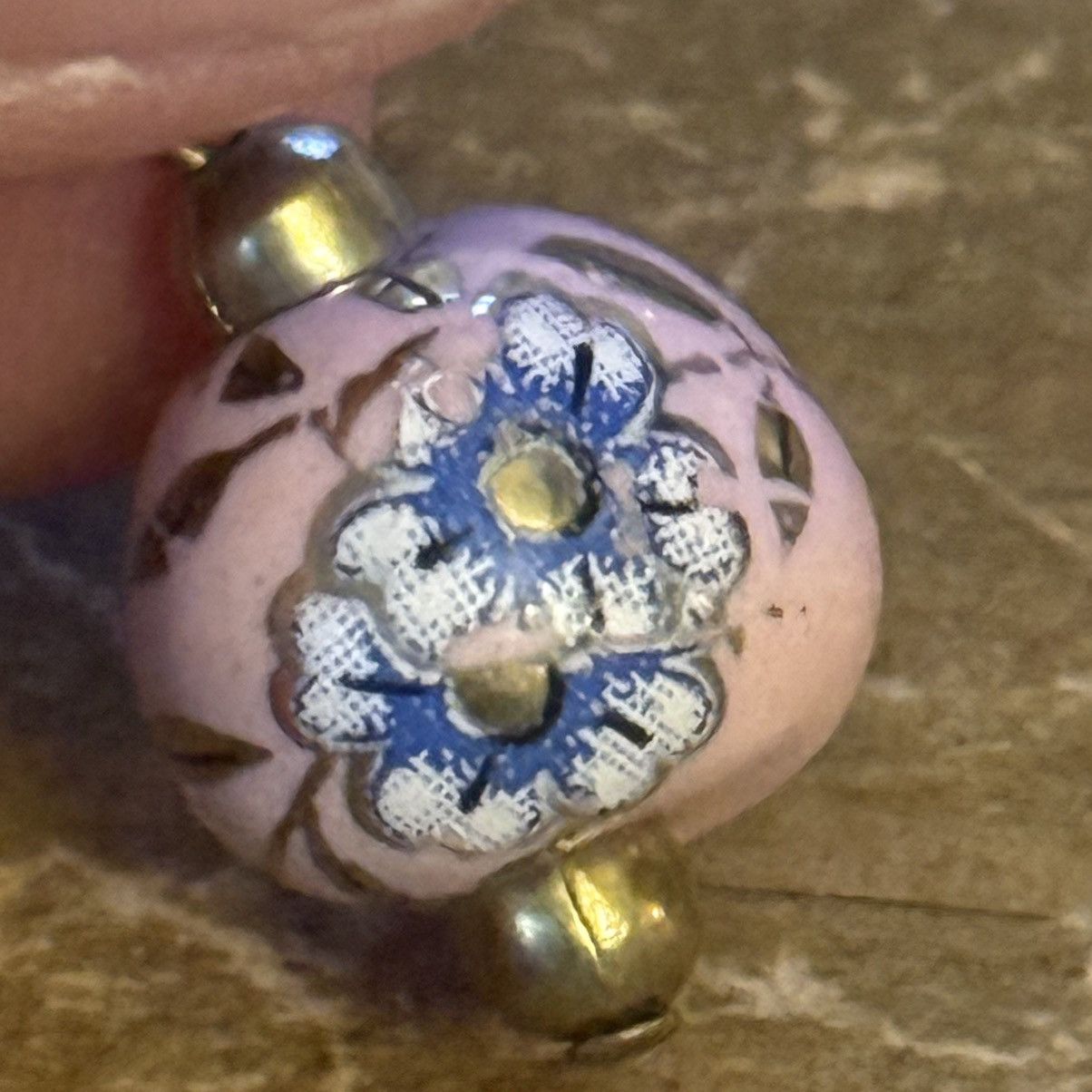 Other Pink porcelain floral bead dangle earrings Size ONE SIZE - 4 Thumbnail