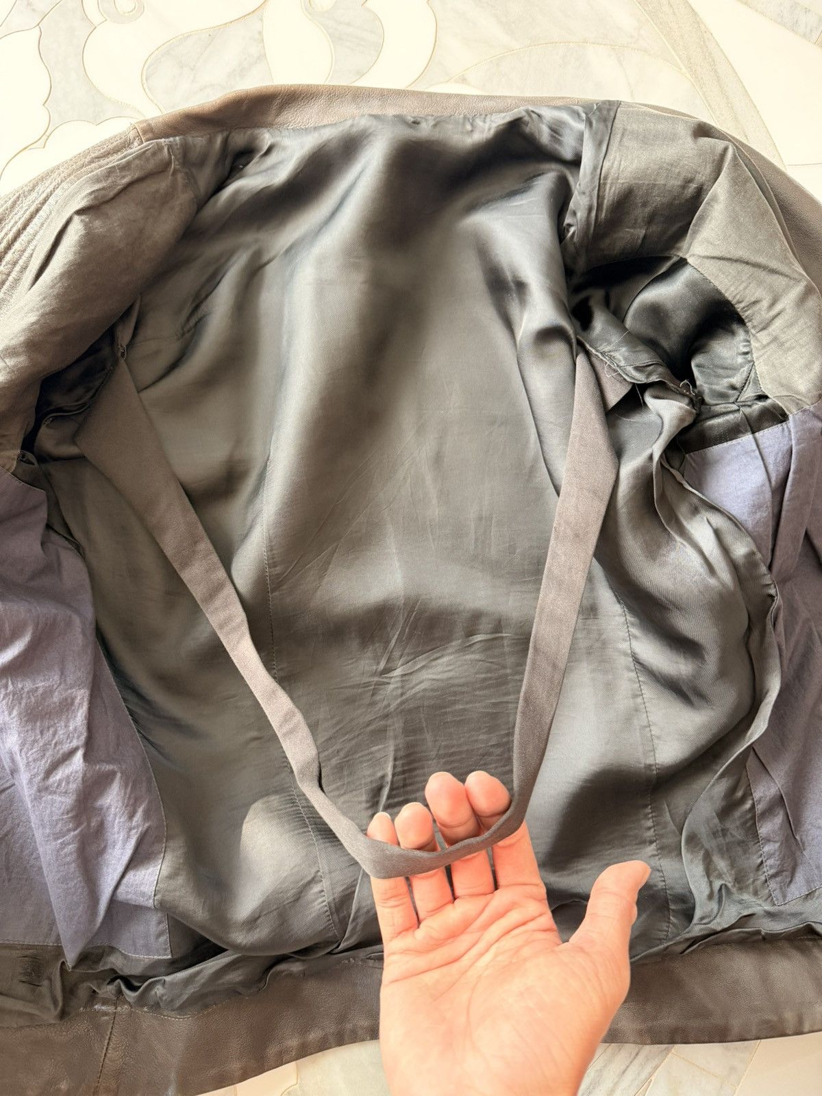 Rick Owens Rick Owens SS2011 “Anthem” Calf Leather Asymmetrical Jacket Size US M / EU 48-50 / 2 - 7 Thumbnail