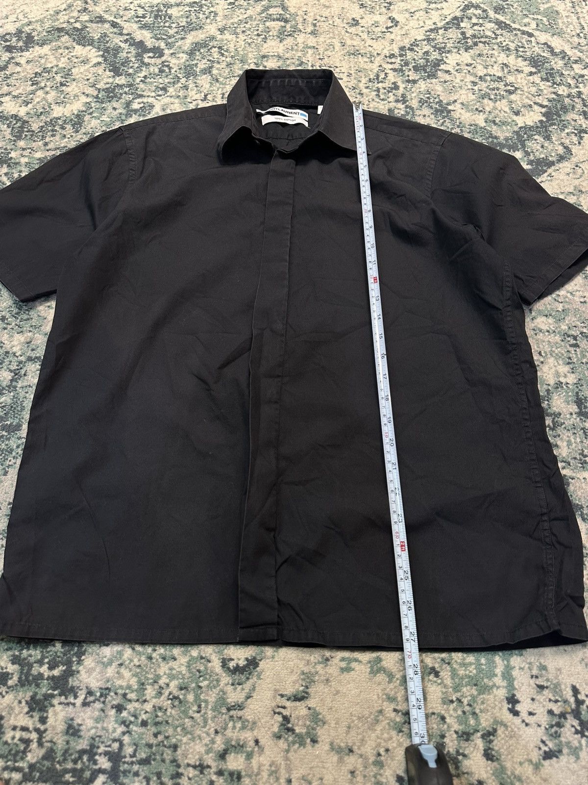 Saint Laurent Paris Saint Laurent Paris Poplin Black Shirt Size US M / EU 48-50 / 2 - 17 Thumbnail