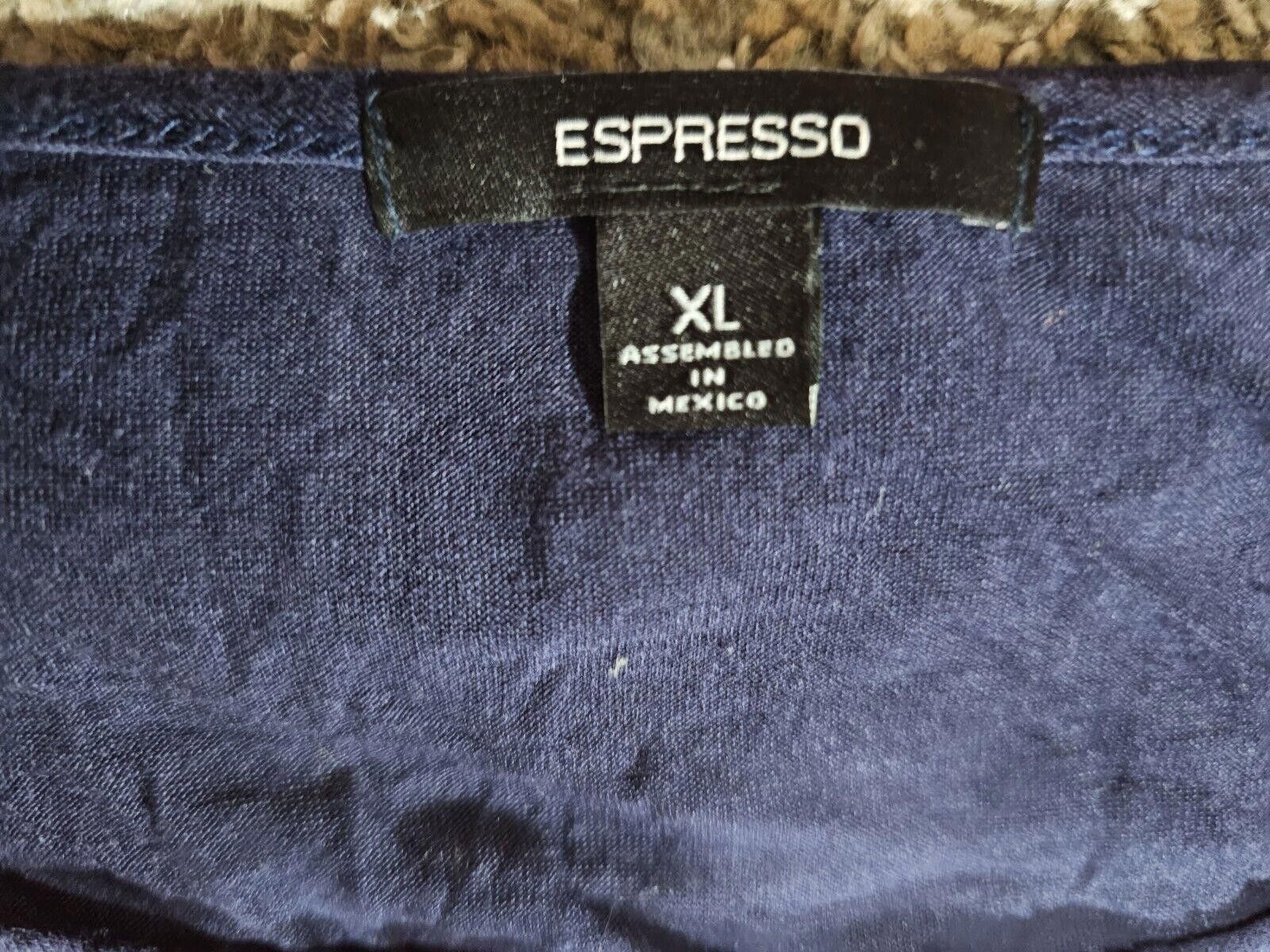 Designer Espresso Women's Top Size XL Orange Blue Striped Size XL / US 12-14 / IT 48-50 - 8 Thumbnail