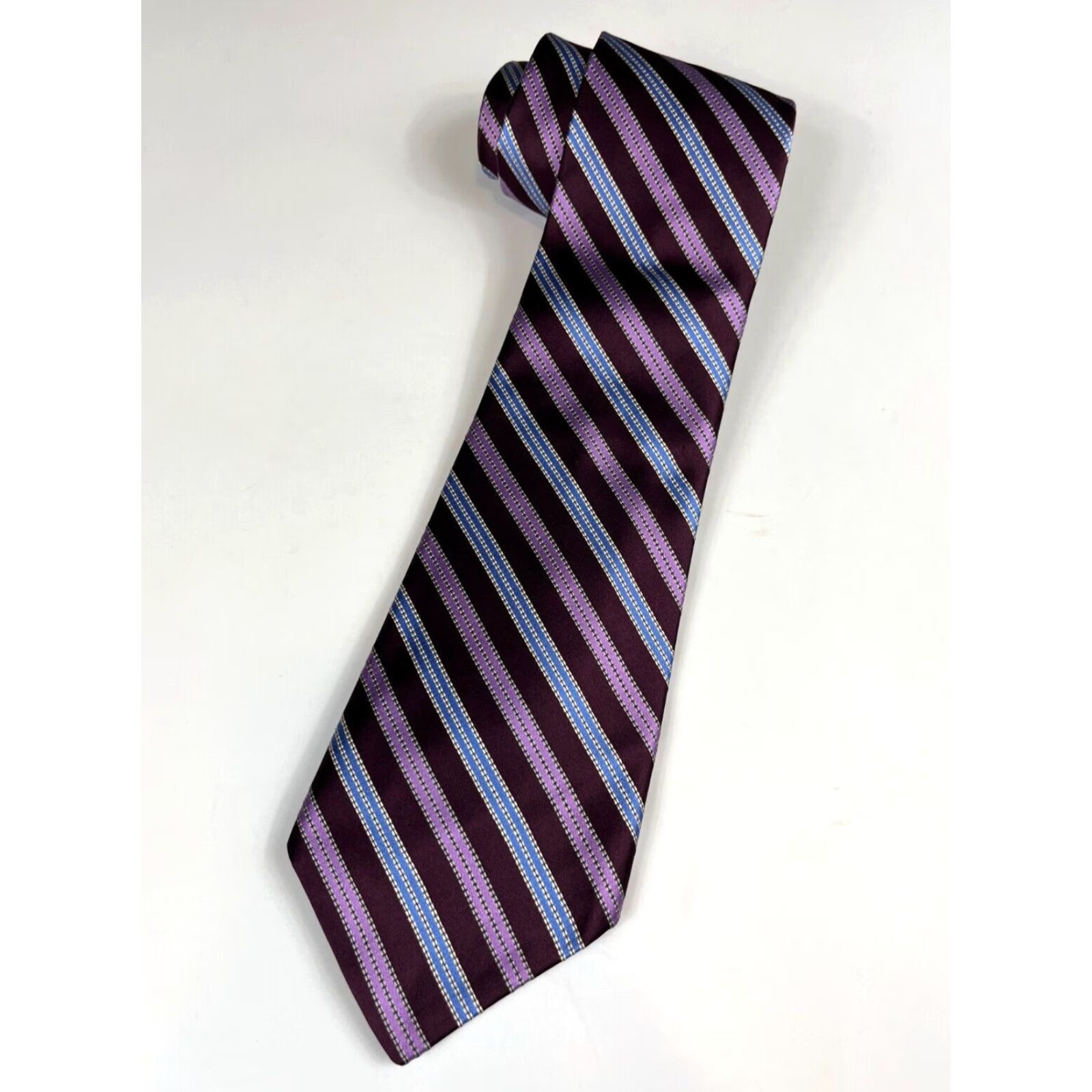 Robert Talbott Robert Talbott Men's Carmel Tie Striped Hand Made in USA Size ONE SIZE - 2 Thumbnail