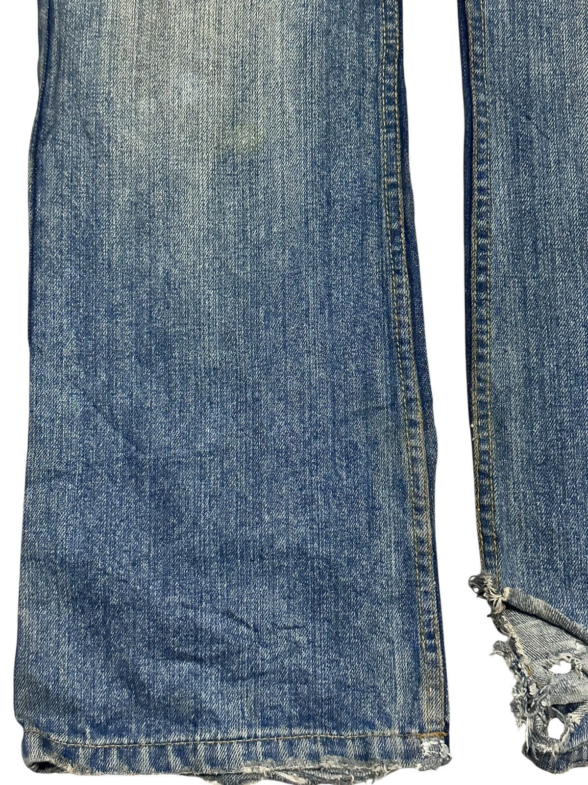 Japanese Brand Nylaus Vintage Distressed With Flare Wideleg Style & Mudwash Size US 31 - 12 Thumbnail