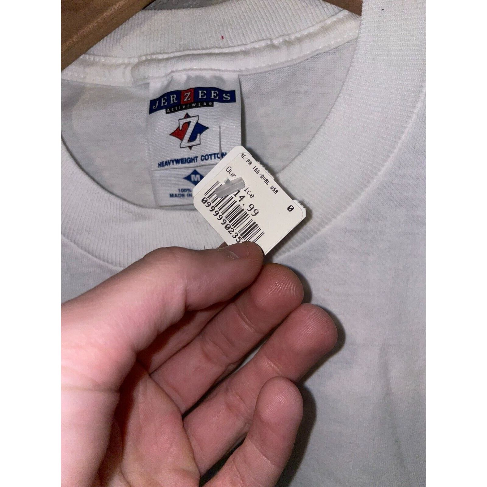 Jerzees Vintage Amish Country Anvil USA Graphic White M Shirt 1990s Size US M / EU 48-50 / 2 - 4 Thumbnail