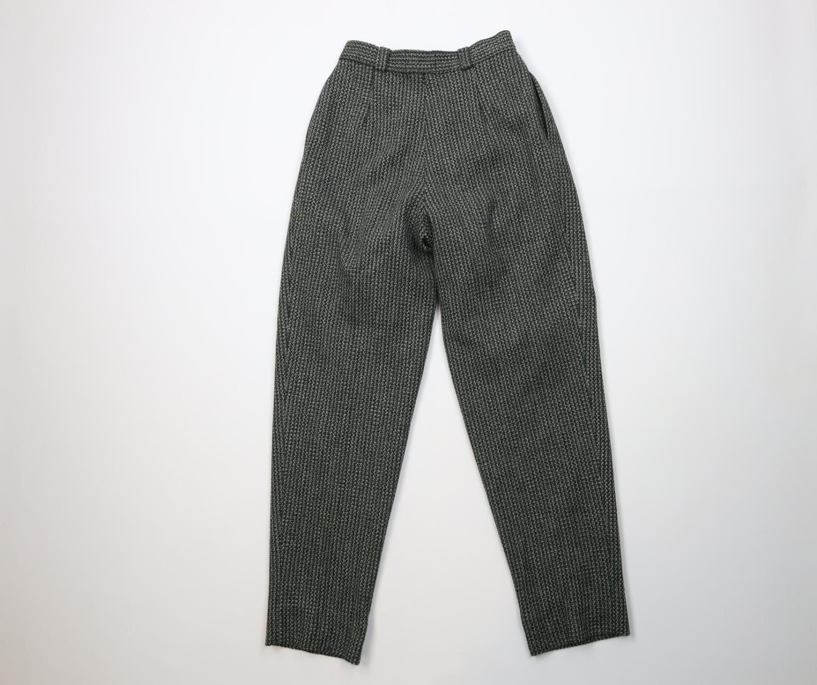 Vintage Vintage 90s Streetwear Knit High Waisted Chino Pants Green Size 27" / US 4 / IT 40 - 9 Thumbnail