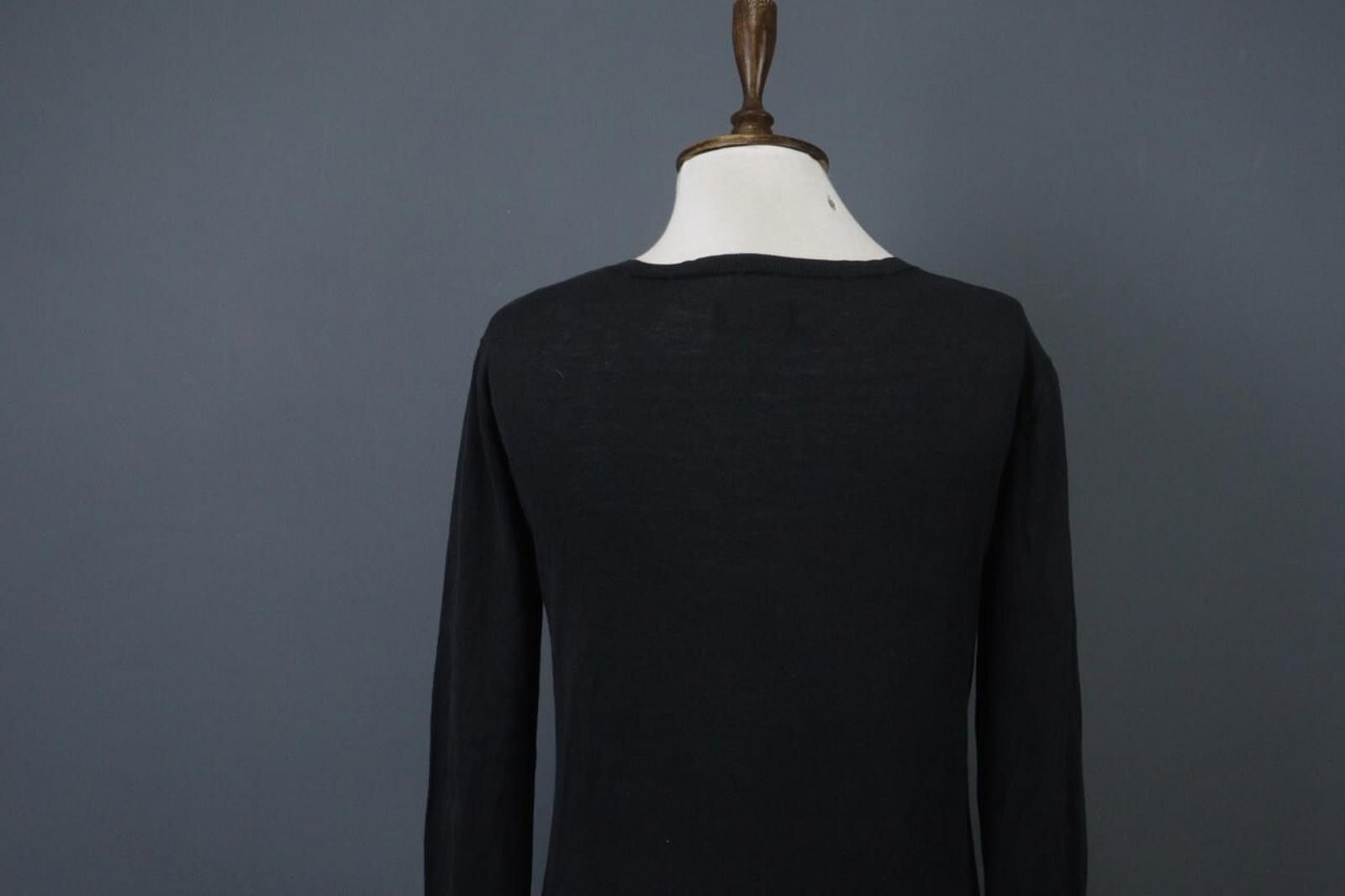 Zadig & Voltaire Zadig & Voltaire Black Stretch Relaxed Top Blouse Size M Size M / US 6-8 / IT 42-44 - 9 Thumbnail