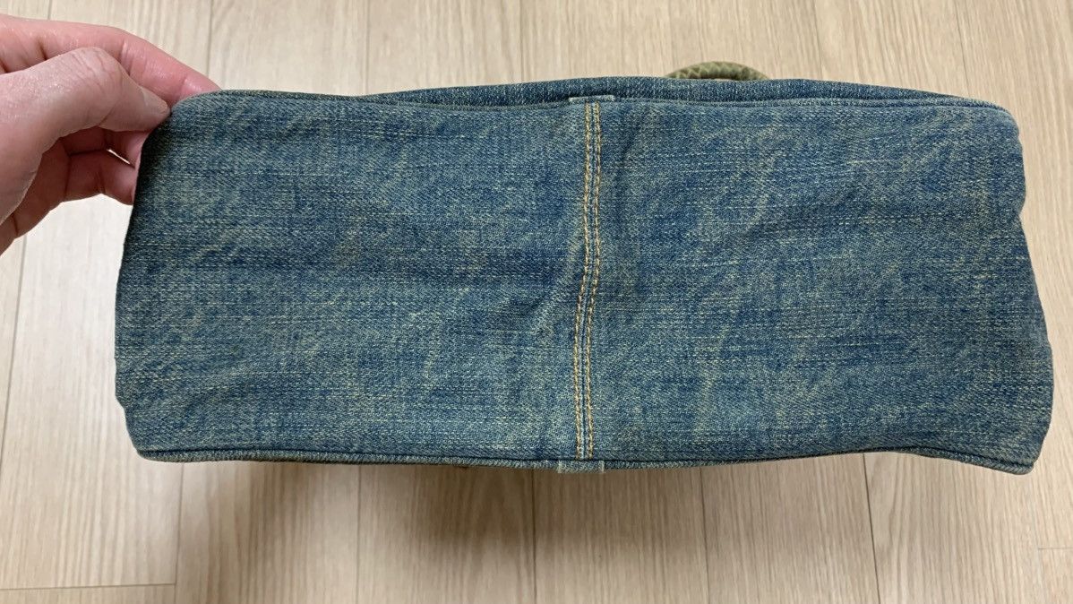 Fendi Fendi Military Blue Denim Mini Bag with Python Handles Size ONE SIZE - 6 Thumbnail