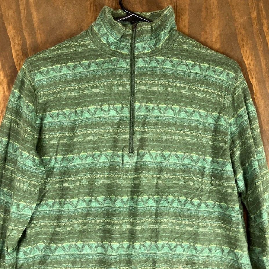 Vintage Woolrich Jacket Green 1/4 Zip Long Sleeve 100% Cotton Pullover Medium Women Casual Outdoor Modern Mtryside Outdoors Mens? Wait. Size M / US 6-8 / IT 42-44 - 2 Thumbnail