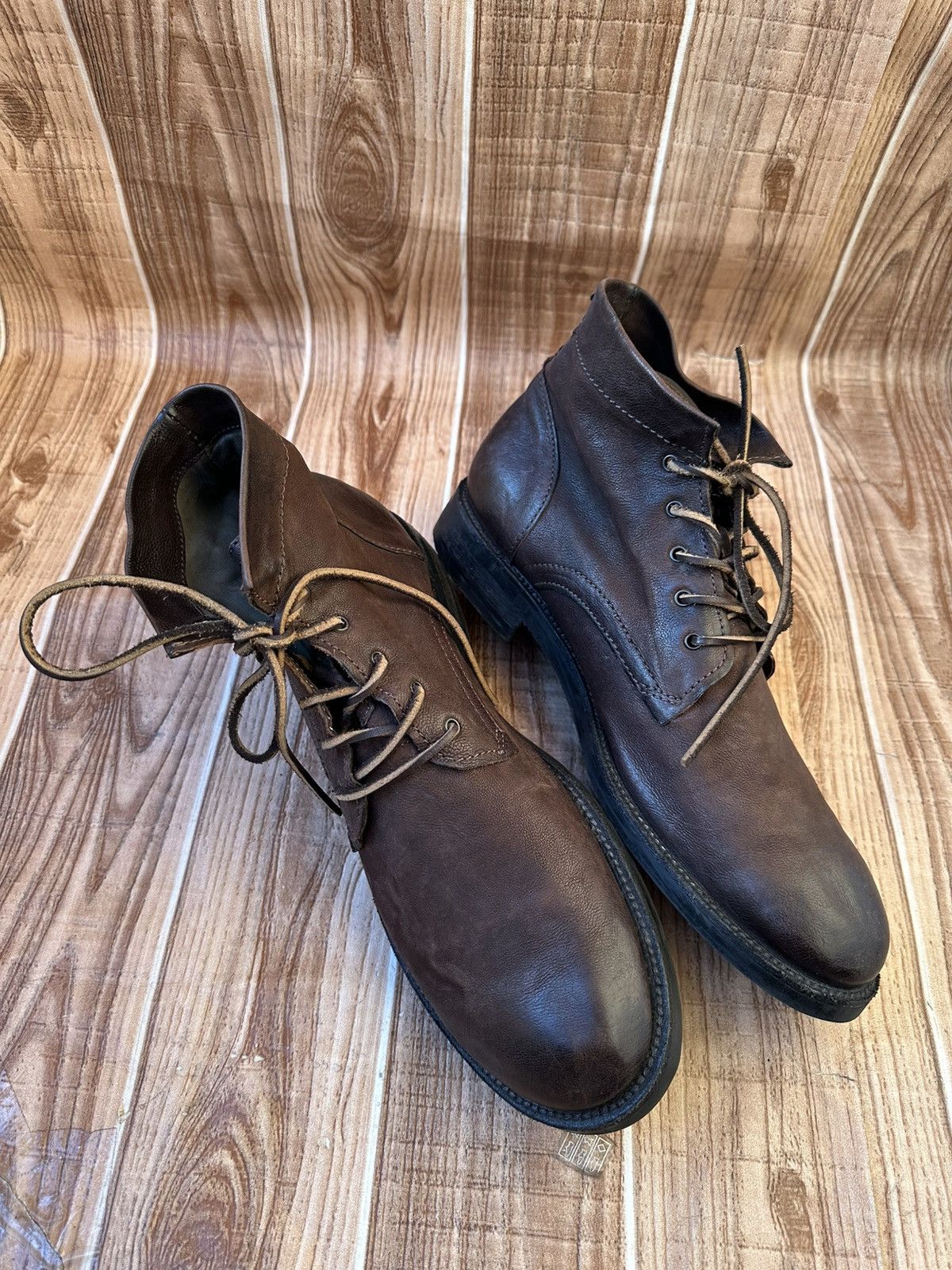 A.S.98 AS 98 Leather Boots Avant Garde Burnished Combat x Guidi Size US 12 / EU 45 - 7 Thumbnail