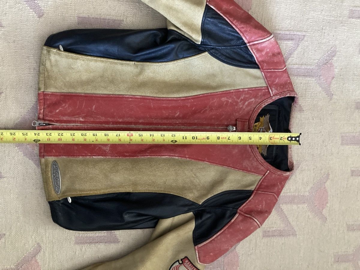 Harley Davidson × Vintage Vintage Harley Leather Riders Jacket RARE Size XL / US 12-14 / IT 48-50 - 4 Thumbnail