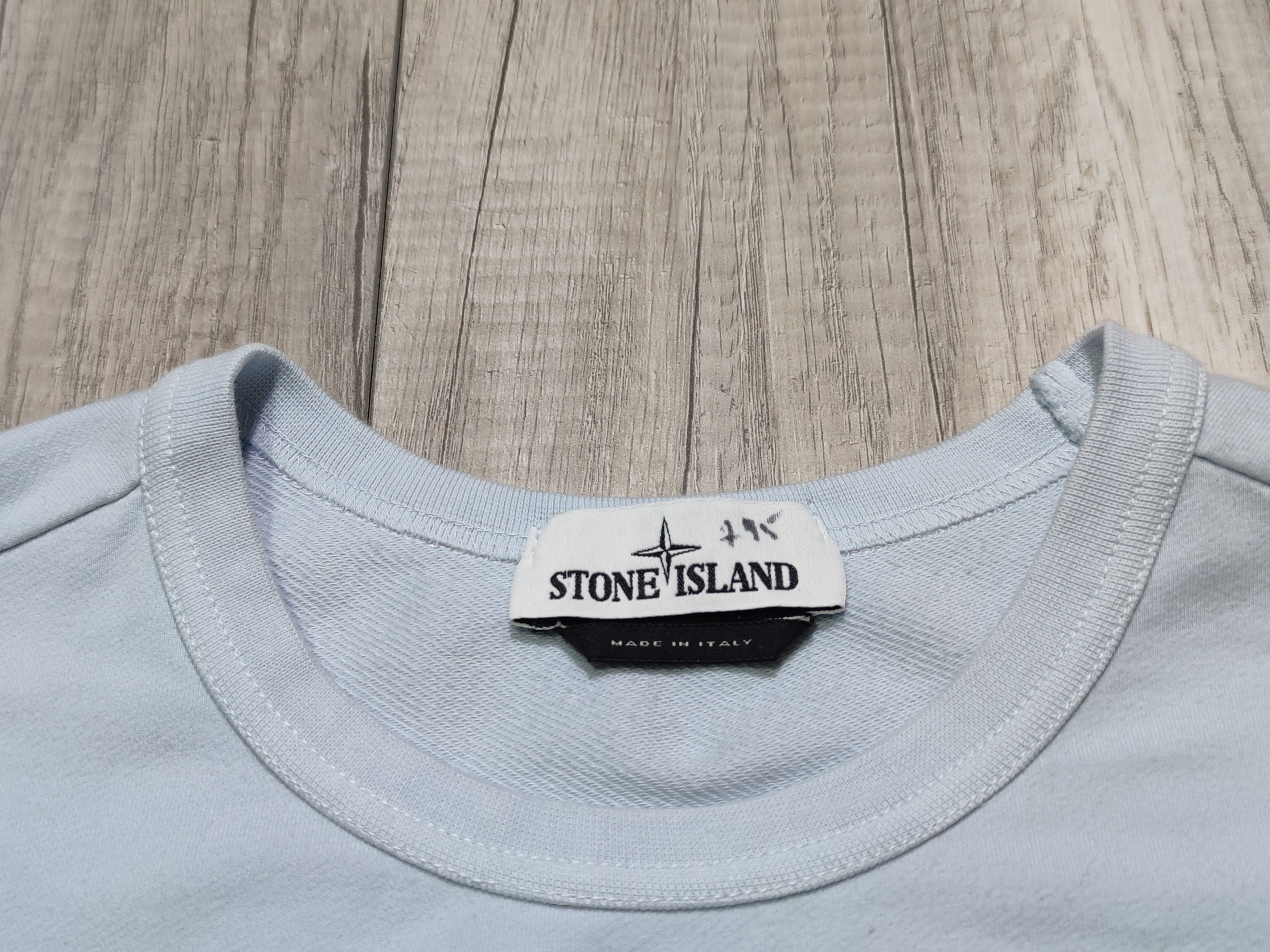 Stone Island Stone Island Patch Program Light Blue Crewneck Sweatshirt Size US L / EU 52-54 / 3 - 7 Thumbnail