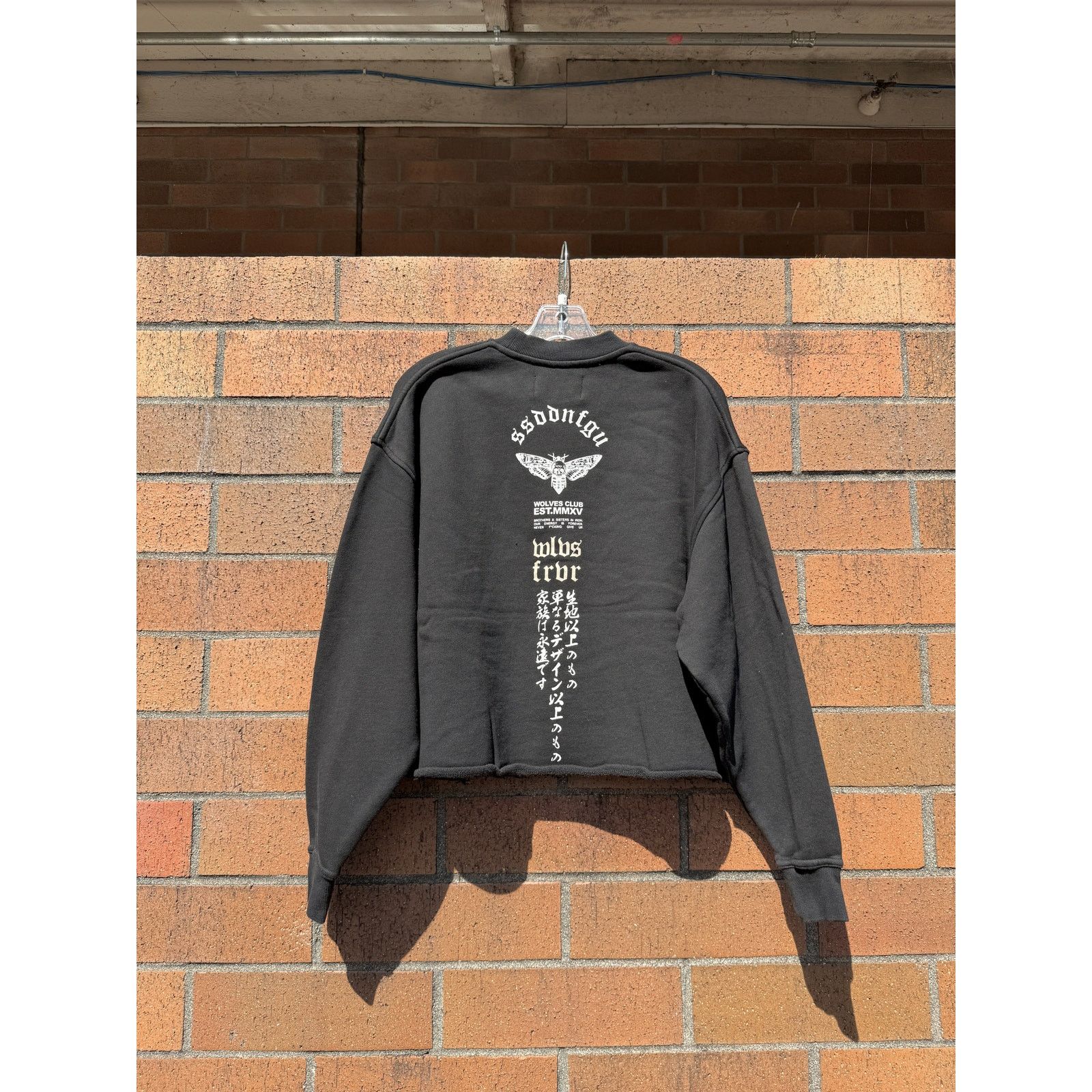Darc Sport Darc Sport Hannya Inferno Raw Hem Box Cut Crewneck Black Size US M / EU 48-50 / 2 - 3 Thumbnail