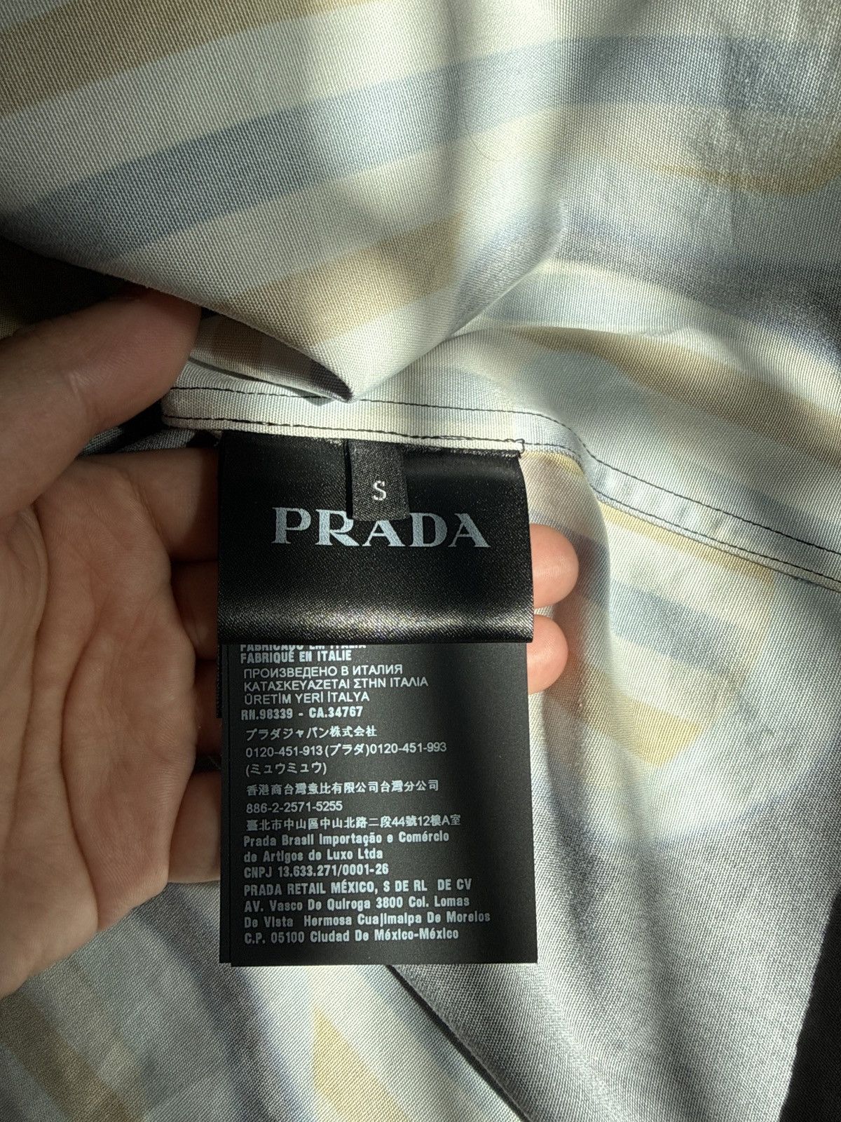 Prada Prada Double Match Cotton Shirt Small Size US S / EU 44-46 / 1 - 9 Thumbnail