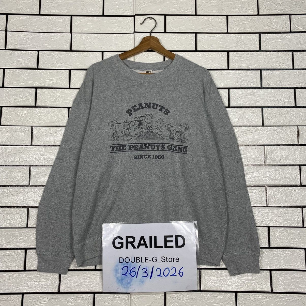 Japanese Brand Vintage Sweatshirt UT Peanuts Big Logo Size US M / EU 48-50 / 2 - 1 Thumbnail